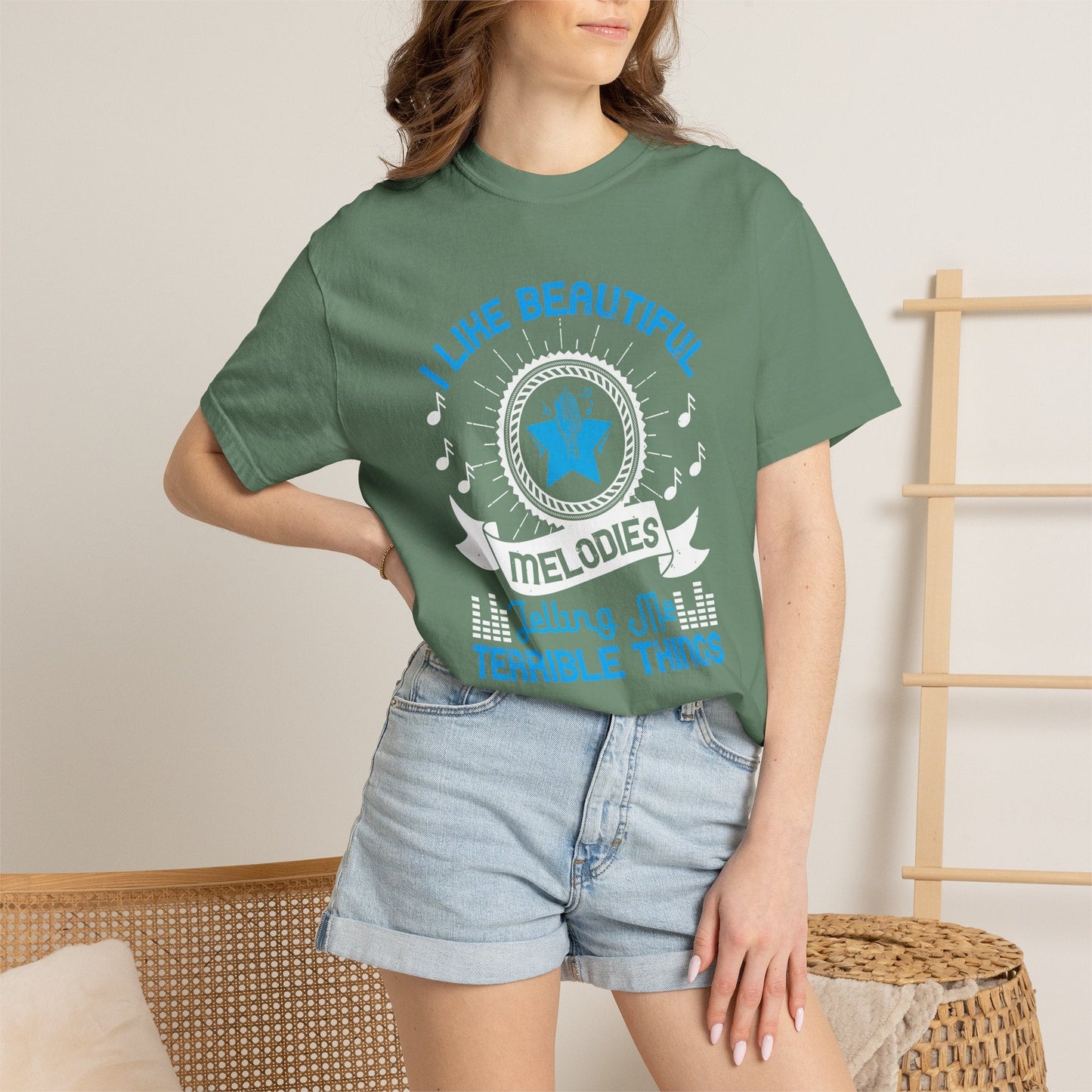 Music Graphic Design Unisex Cotton T-shirt m9