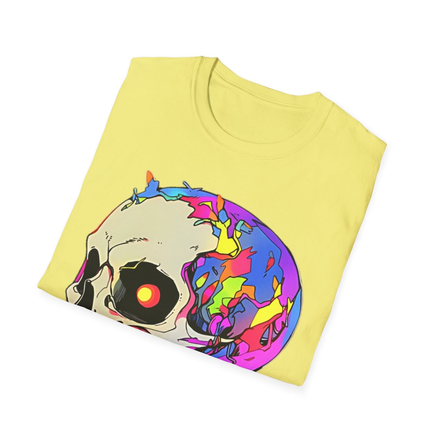 Skull Tee Shirt Unisex Skeleton Shirt Gildan Softstyle 64000 Short Sleeve Graphic Design