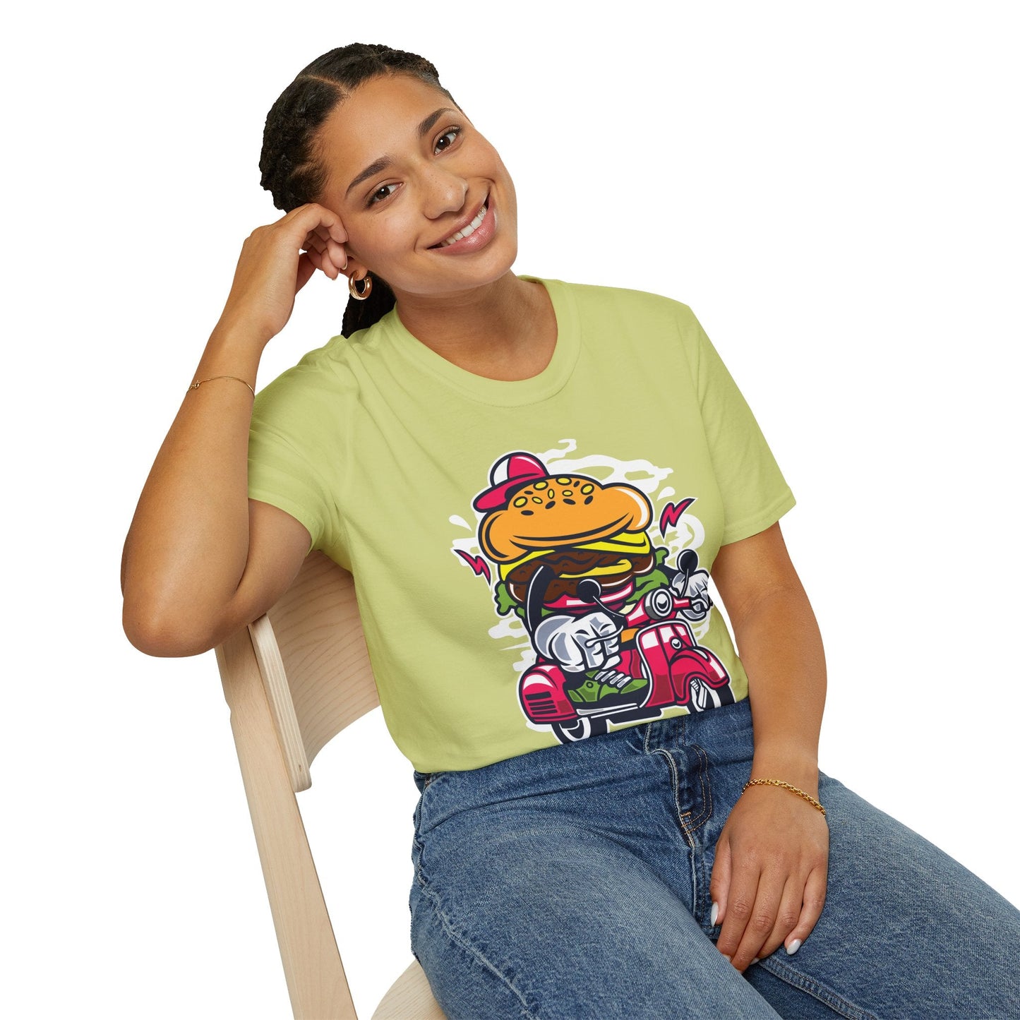 Cartoon T Shirt Animation Tee Funny Unisex Softstyle Gildan 64000 100 Percent Ring Spun Cotton