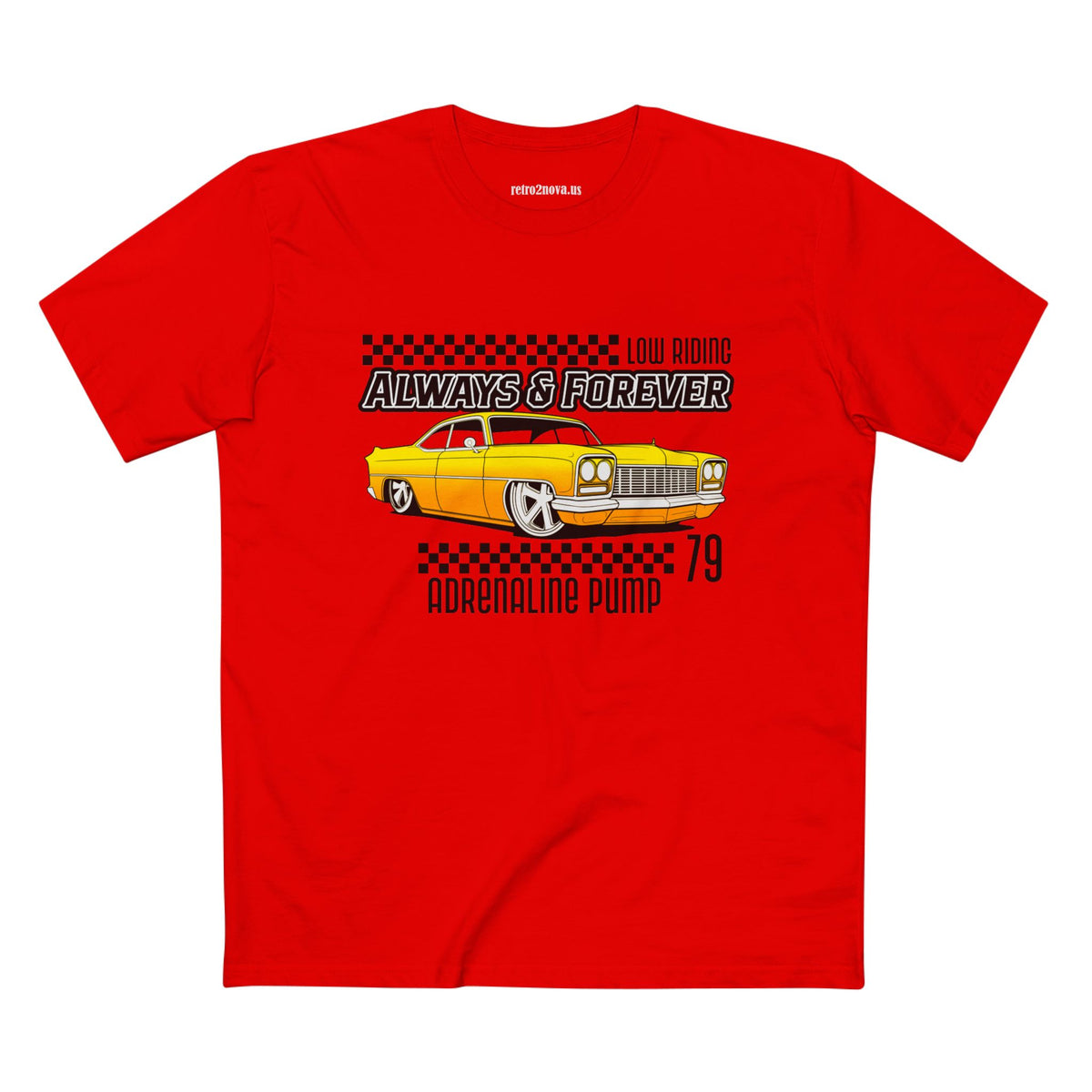 Retro Car Vintage Graphic Tee Staple Unisex 100 Cotton Tee Shirt - RC-6