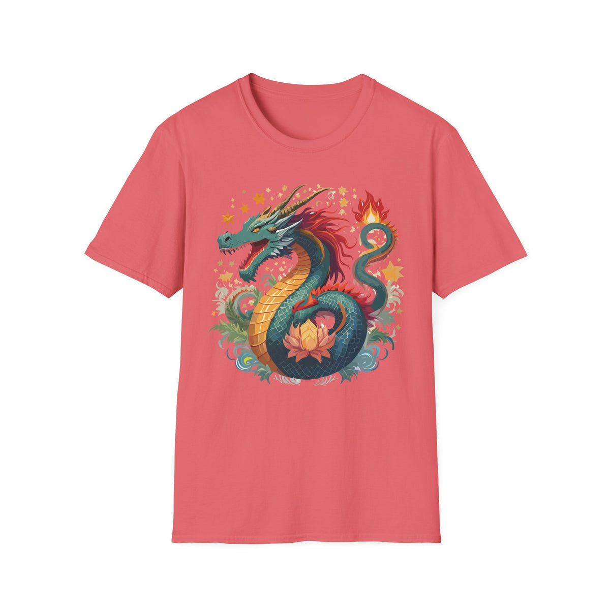 Dragon Graphic Tee Gildan Unisex 100 Cotton Tee Shirt with Animal a46