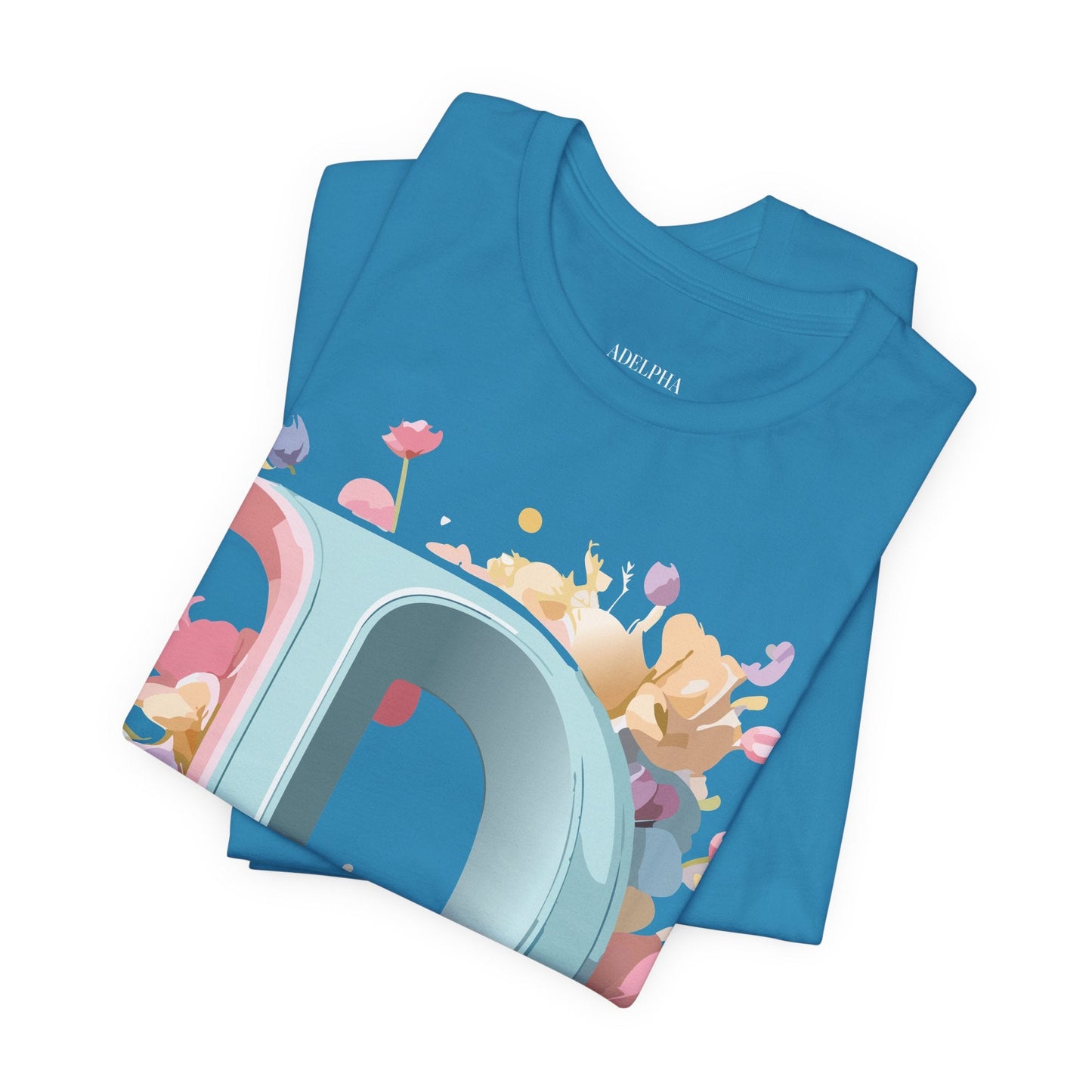 Letter D Graphic Tee Unisex Jersey Short Sleeve By Adelpha Vintage Inspired Artwork