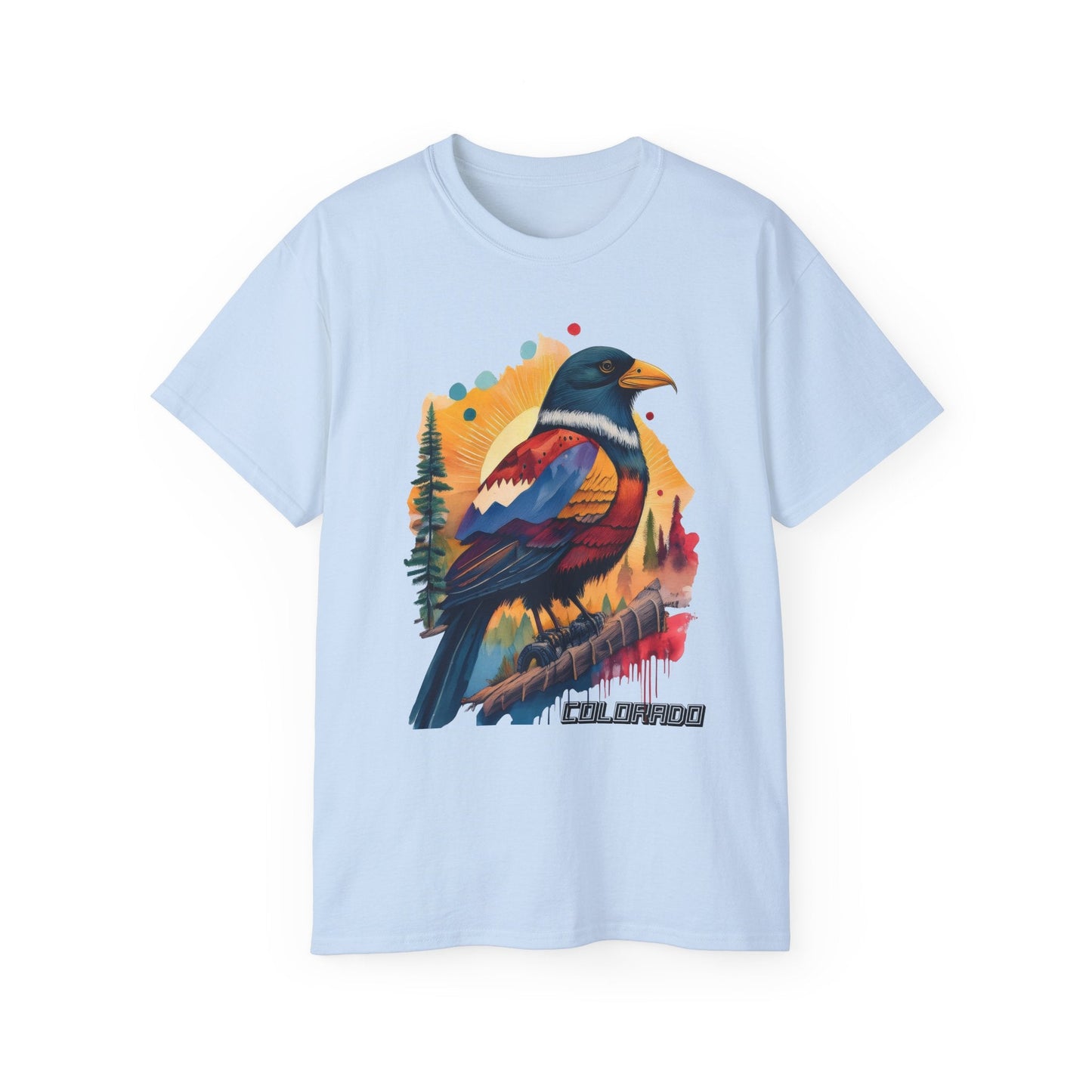Colorado Bird Graphic Unisex Cotton T‑Shirt 3