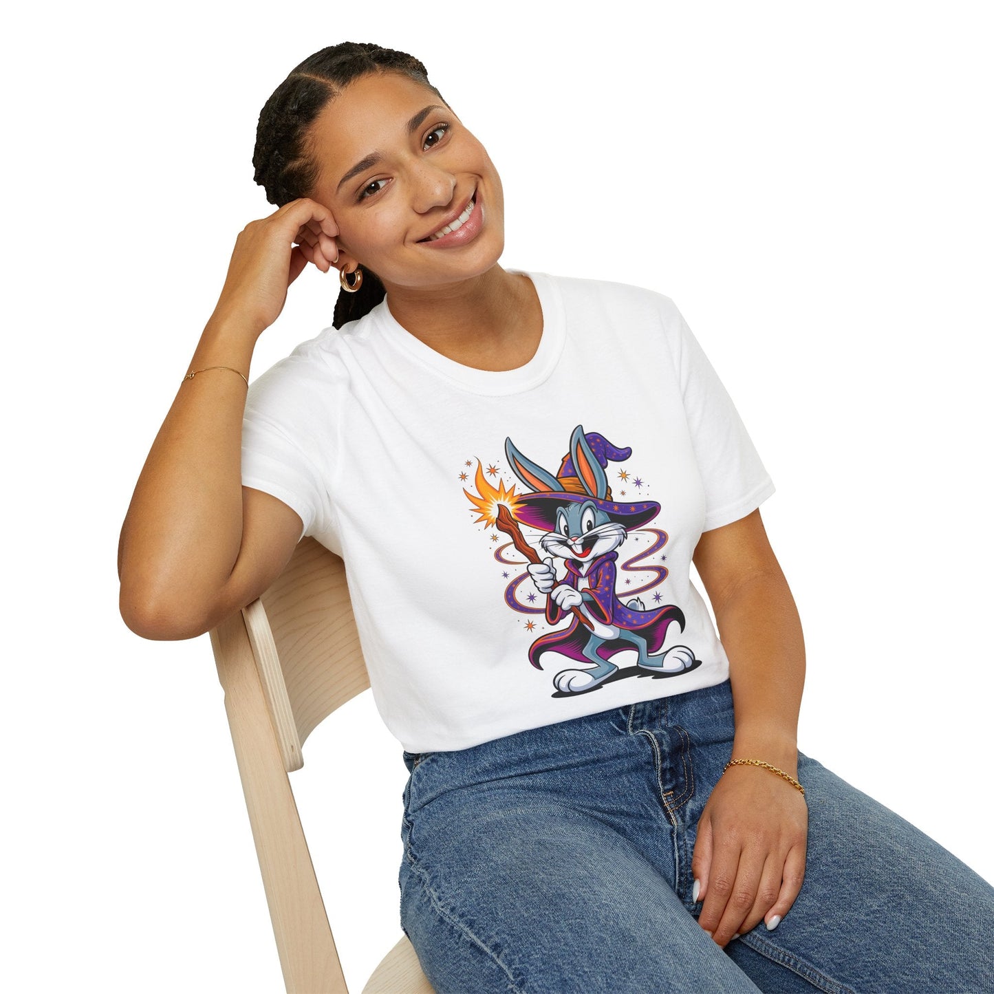 Bugs Bunny T Shirt Unisex Softstyle Gildan 64000 Cartoon Tee With Classic Design Art