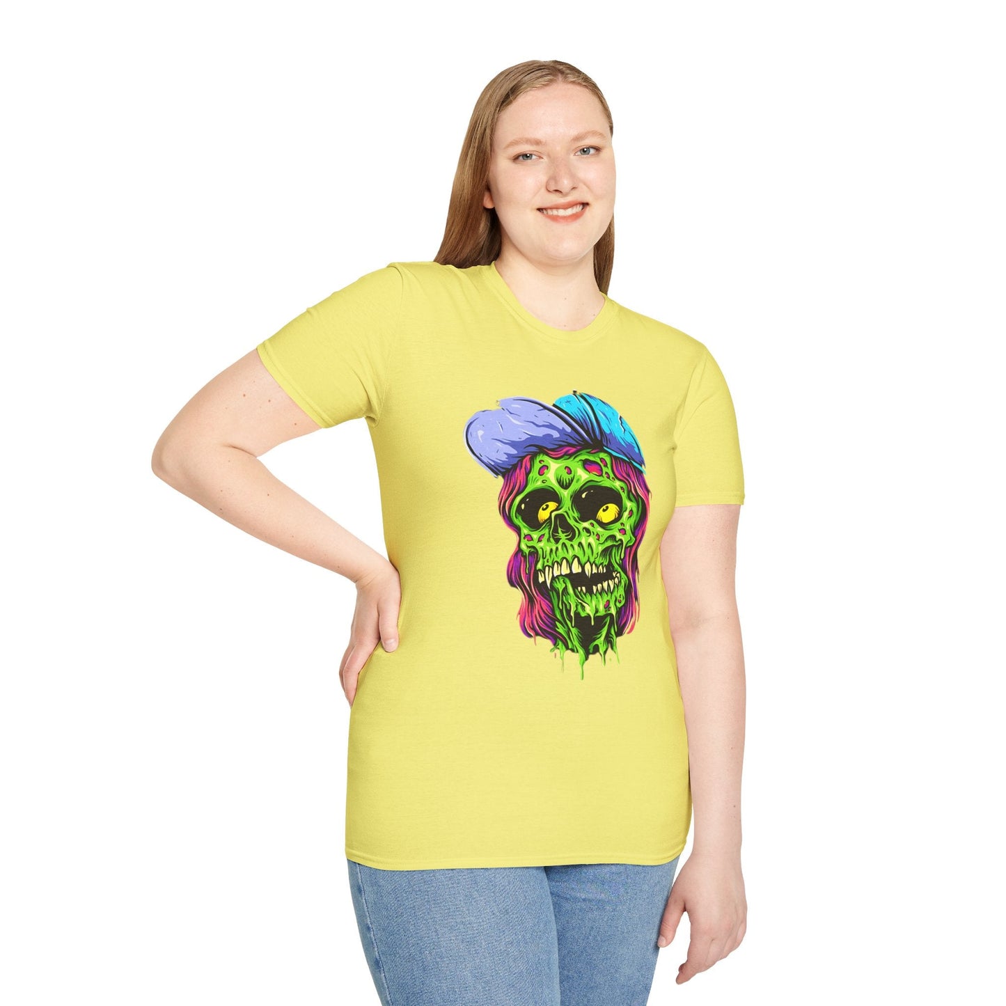 Skull Graphic Unisex Cotton T-shirt with Skeleton Artwork Design 27