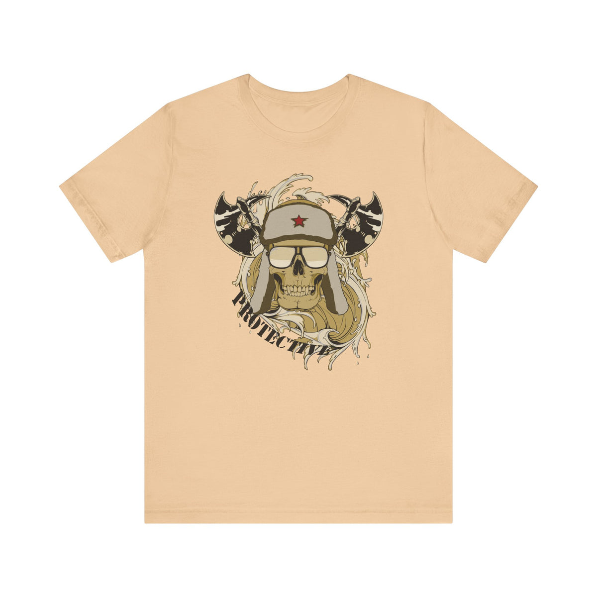 Viking Skull Graphic with Horned Helmet T-Shirt Captain Design Unisex Cotton Tee Art-41