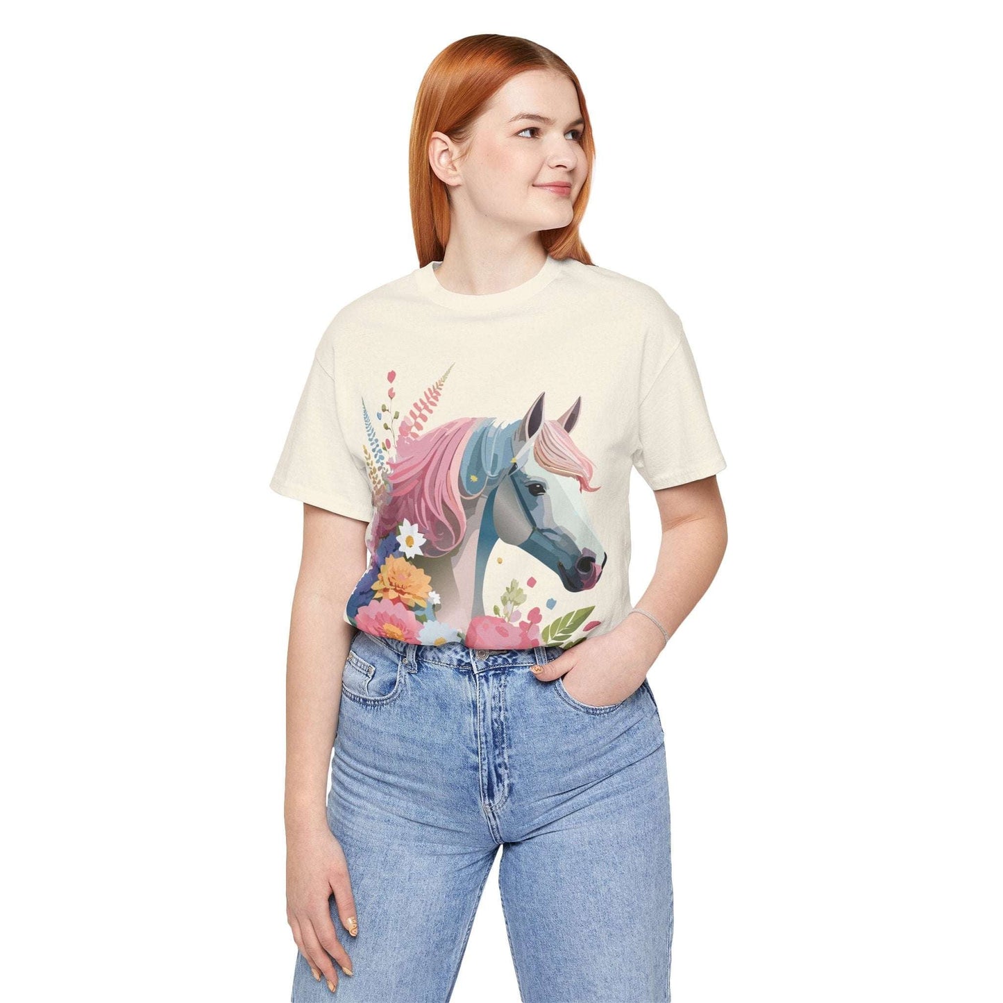 Horse Graphic Unisex 100 Cotton Vintage Animal Art T-Shirt 3