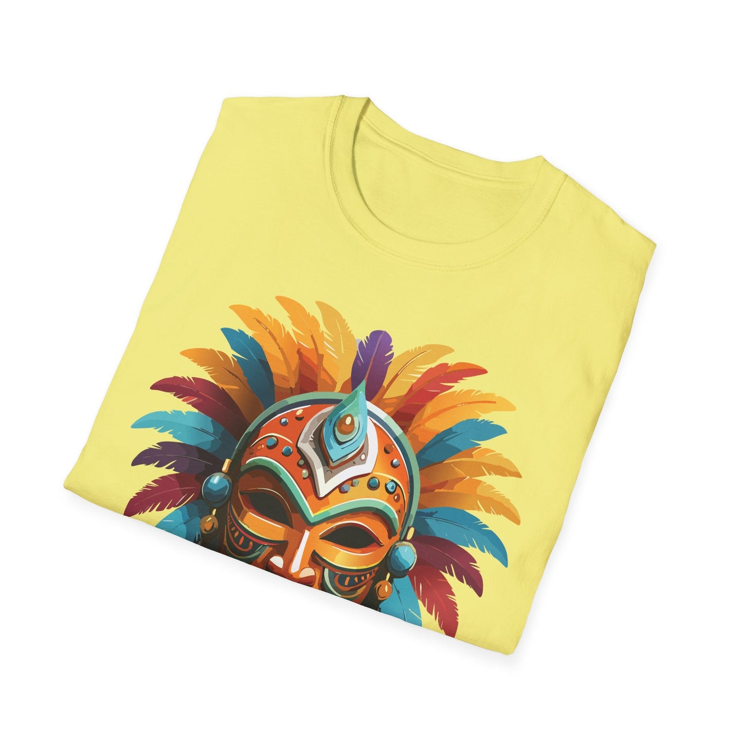Mask Tee Shirt Unisex Softstyle 100 Percent Ring Spun Cotton Masquerade Tees For Comfort