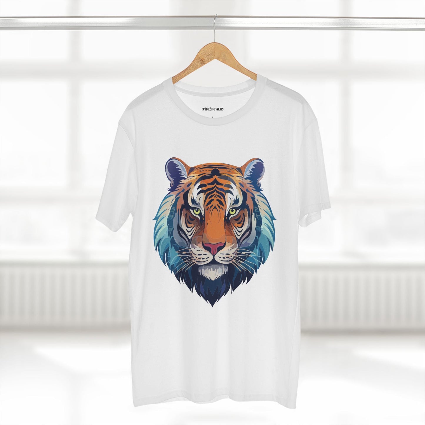 Tiger Shirt Unisex Premium Cotton Staple Tee With Original Art Design From Retro2Nova Exclusive Art Collection