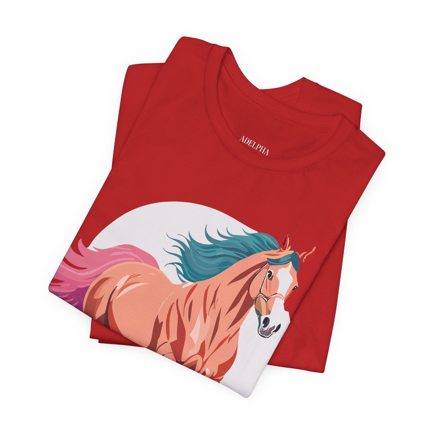 Horse Graphic T Shirt Unisex Adelpha Vintage Inspired Art Design Tee For Everyday Wear
