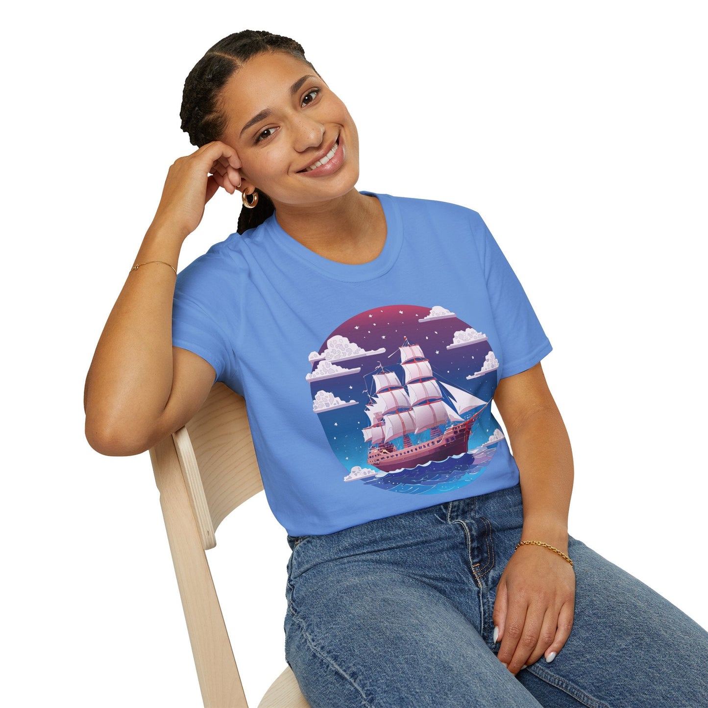Ship T Shirt Frigate T Shirt Vessel Tee Shirt Unisex Softstyle 100 Percent Ring Spun Cotton