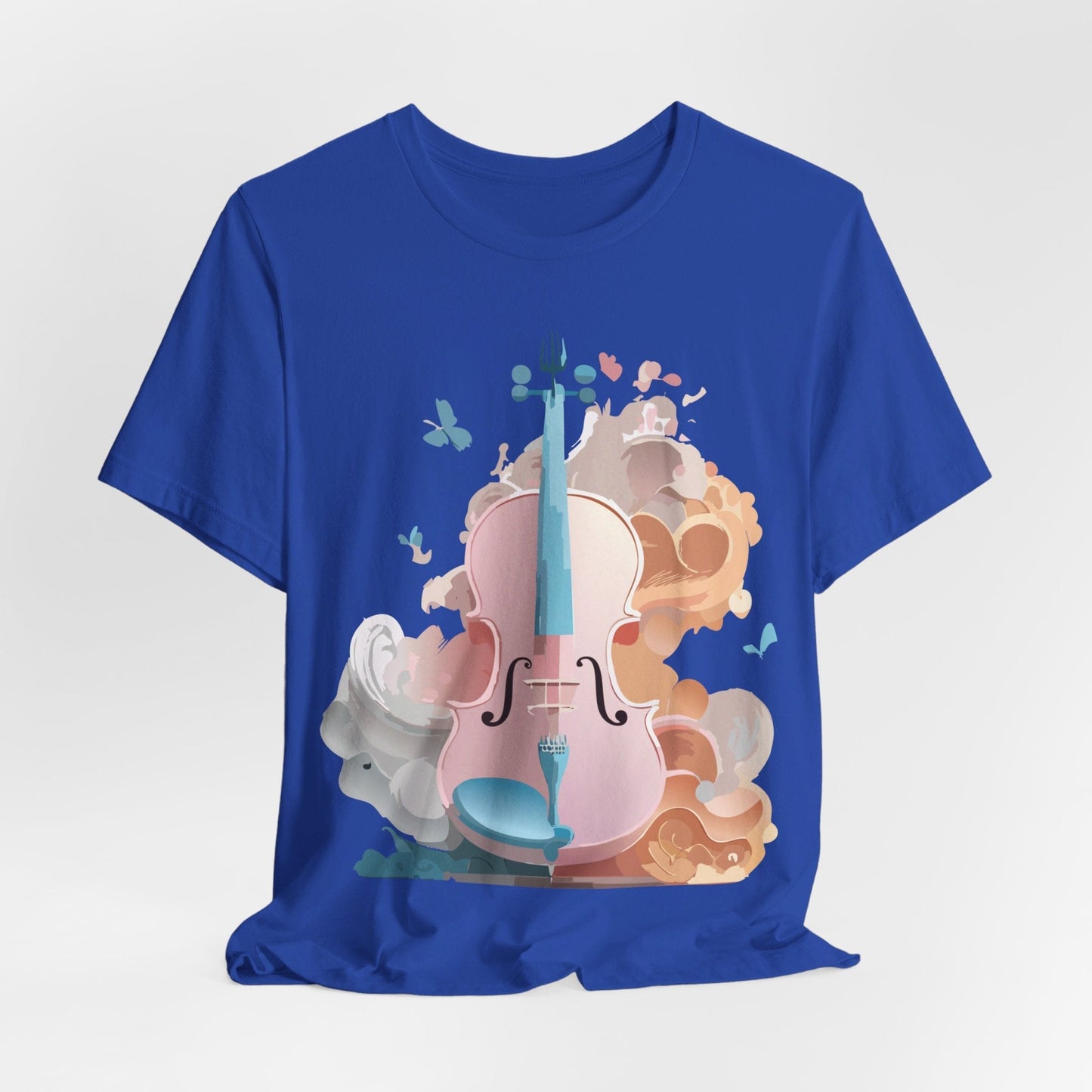 Music Graphic Unisex 100 Cotton Vintage Art with Musical Elements Tee 11