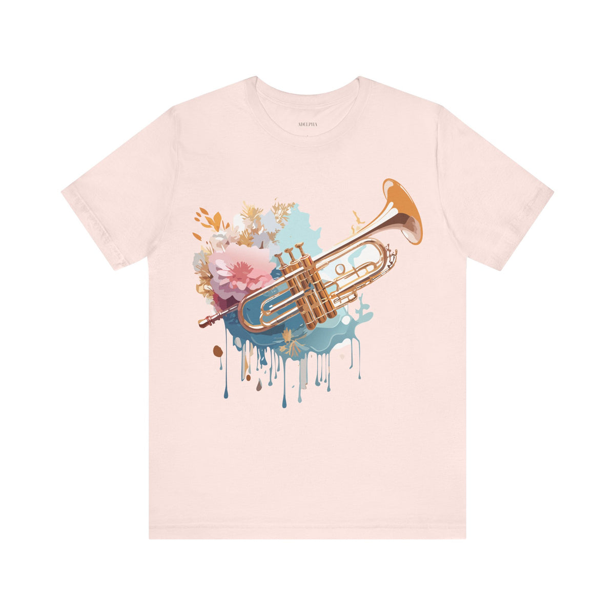 Music Graphic Unisex Cotton Bella+Canvas Tee with Art Design m161