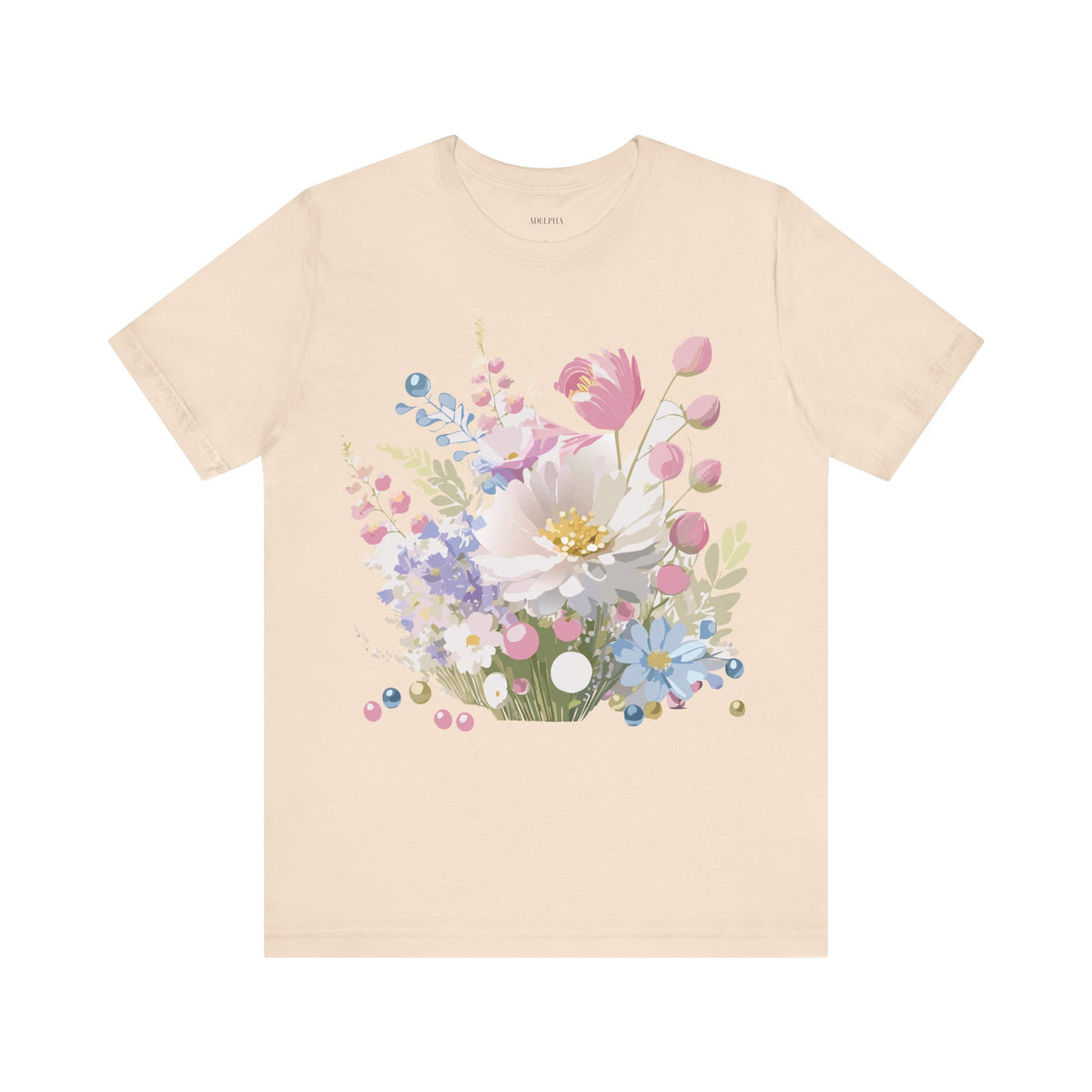 Floral Graphic Tee Shirt - Bella+Canvas Unisex 100 Cotton 26