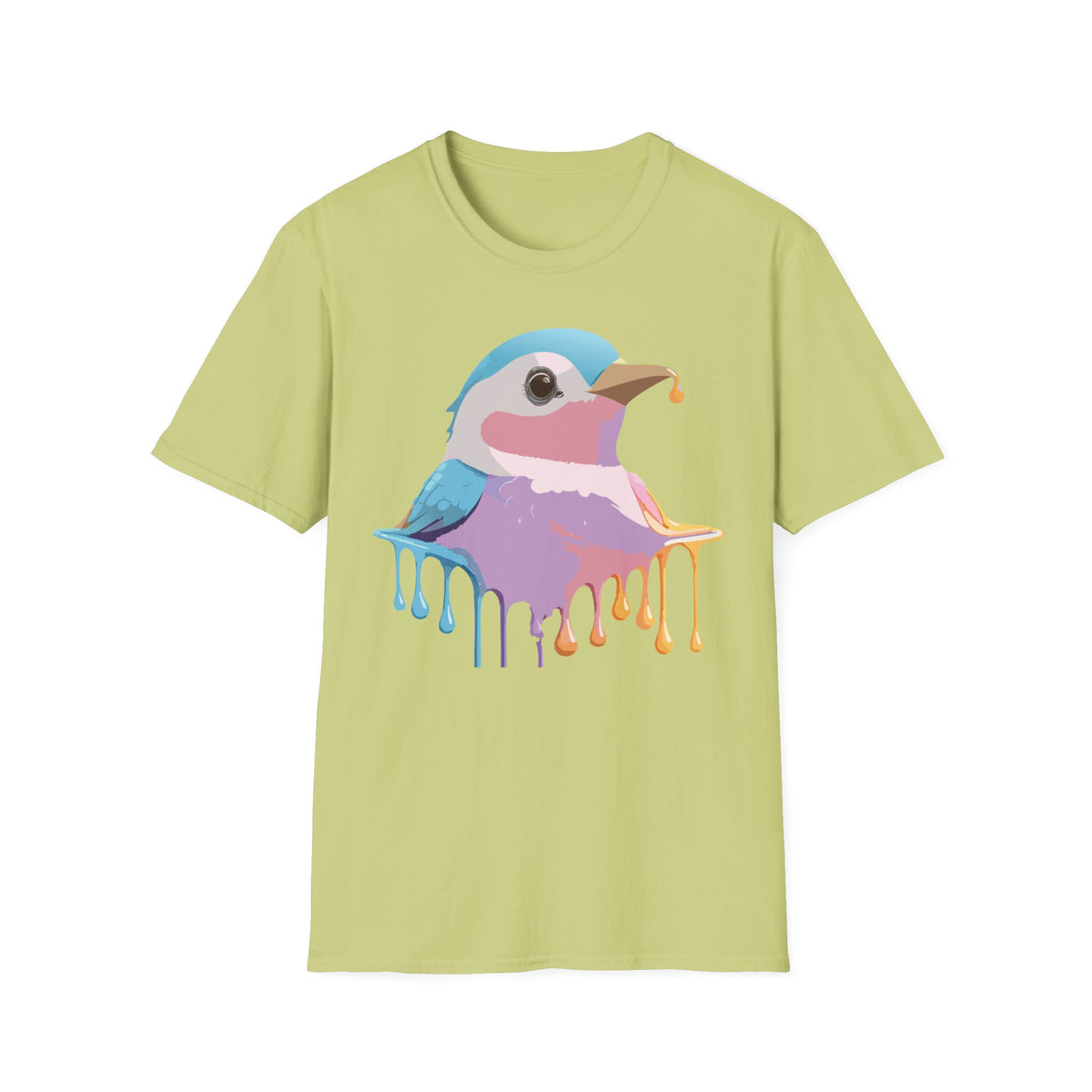 Colorful Dripping Kookaburra T-Shirt | Watercolor Bird Illustration