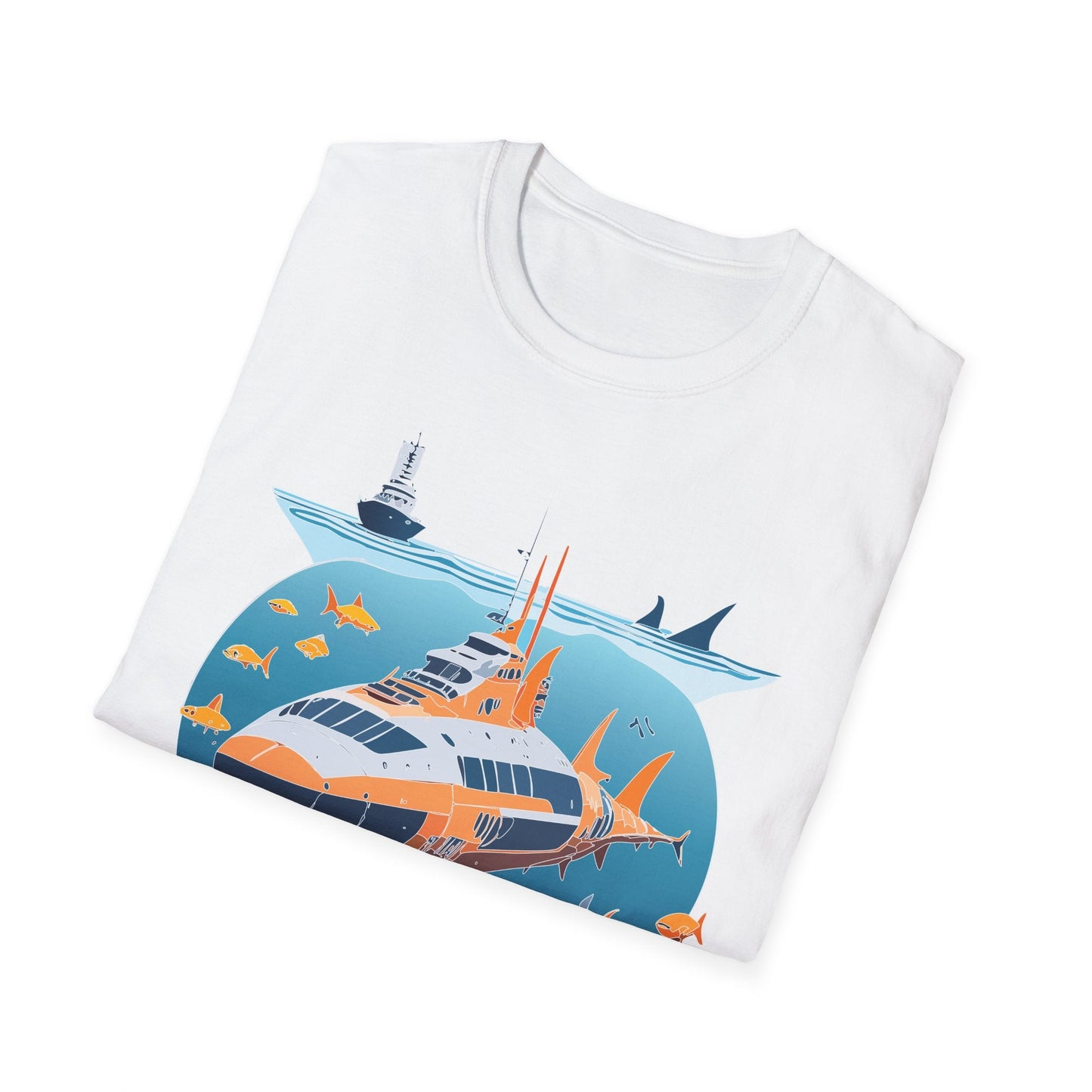 Ocean Graphic Unisex Softstyle Cotton Tee 15