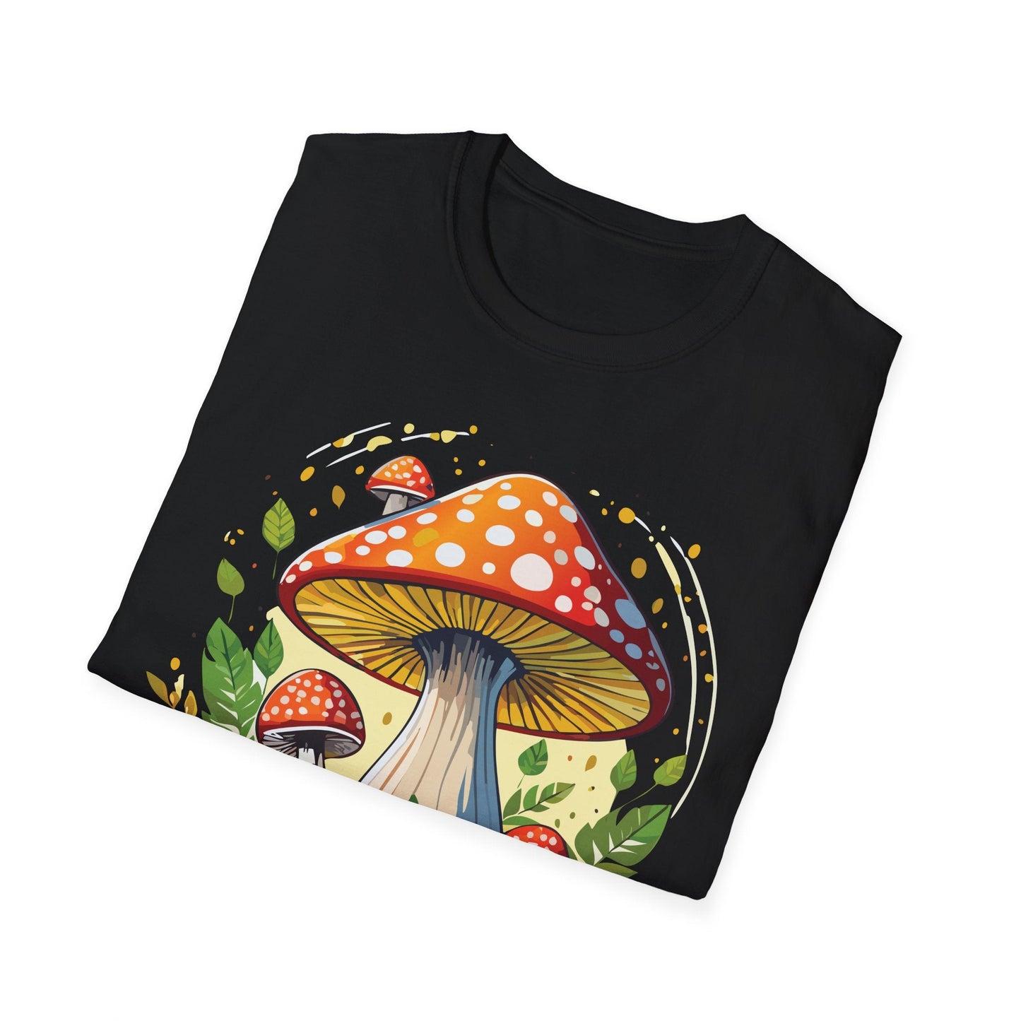 Mashroom Tee Shirt Unisex Funny Mashroom Design Softstyle 64000 Ring Spun Cotton Tee