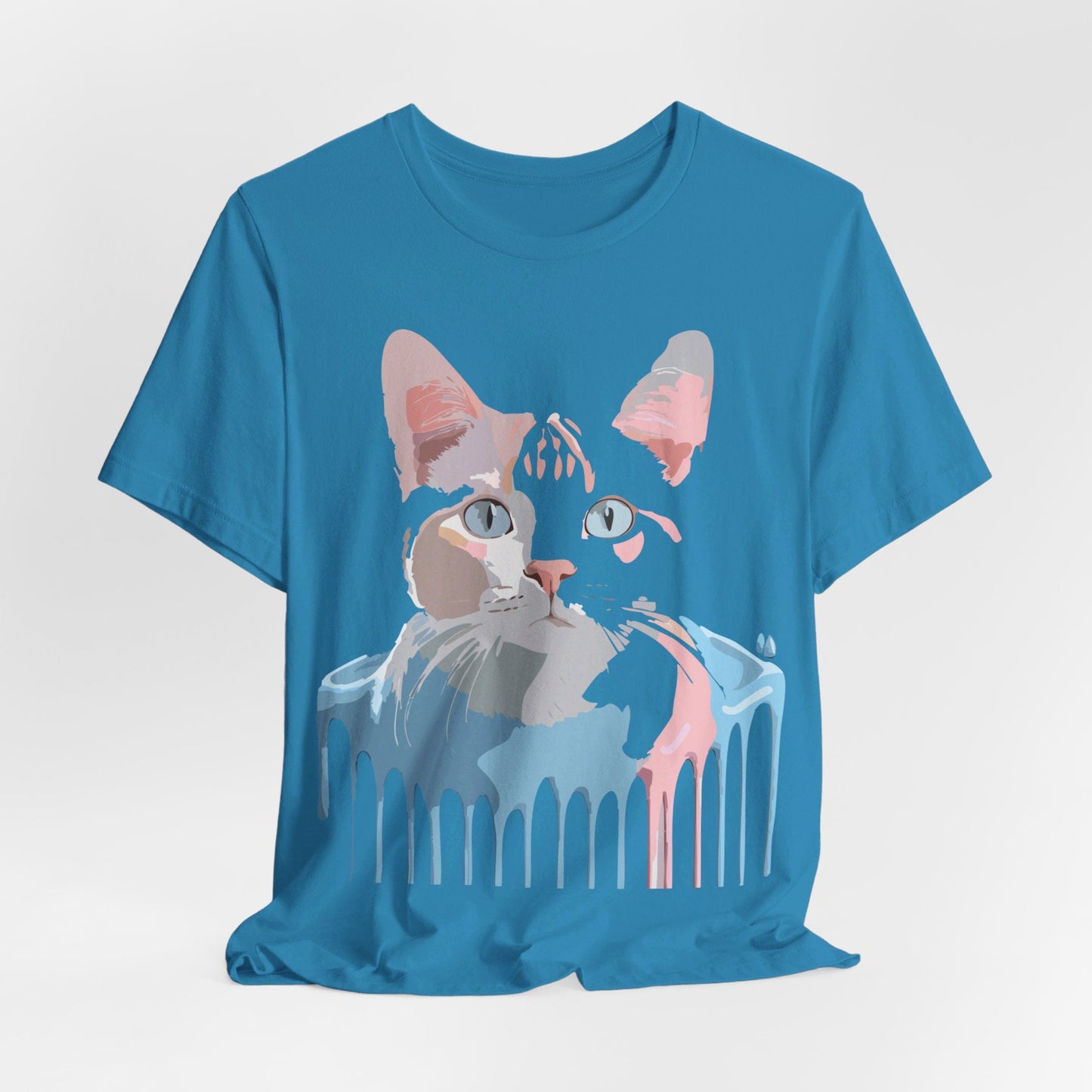 Cat Graphic T Shirt Unisex Short Sleeve Tee Vintage Inspired Artwork Adelpha