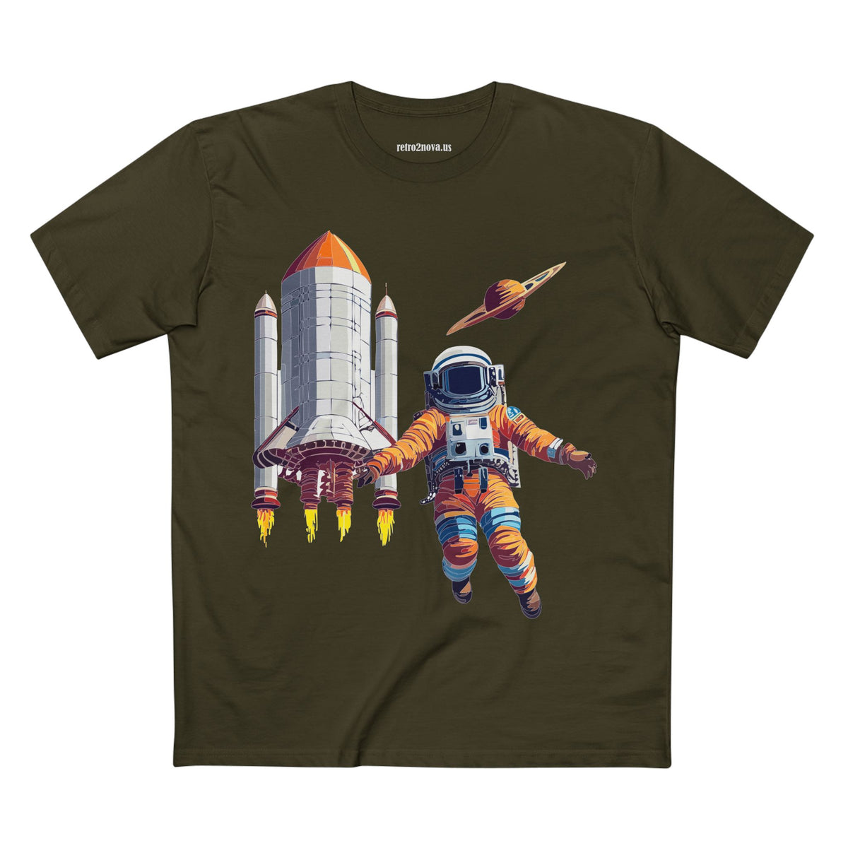 Cosmos Astronaut Graphic Tee Staple Unisex 100 Cotton Tee Shirt - CS-7