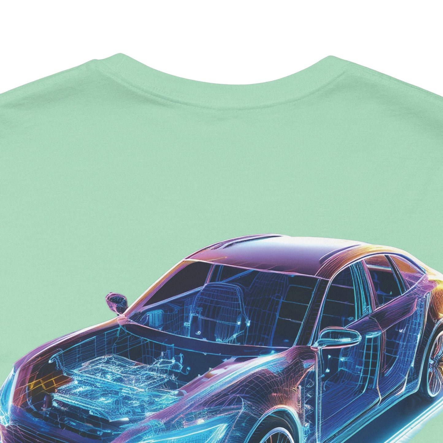 Car Graphic Tee Shirt For Car Lovers Cotton Lightweight Tee Made In Usa Eco Friendly Inks