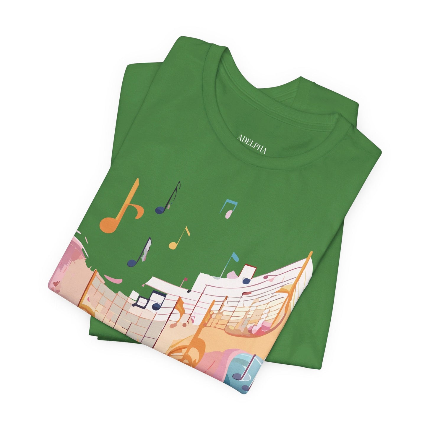 Music Graphic Unisex 100 Cotton Vintage Art with Musical Elements Tee 27
