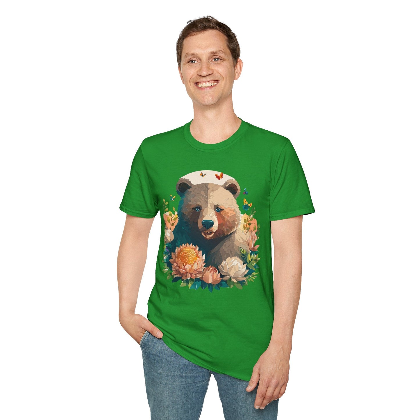 Bear T Shirt Unisex Teddy Bear Shirt Softstyle 100 Percent Ring Spun Cotton Tee Essentials