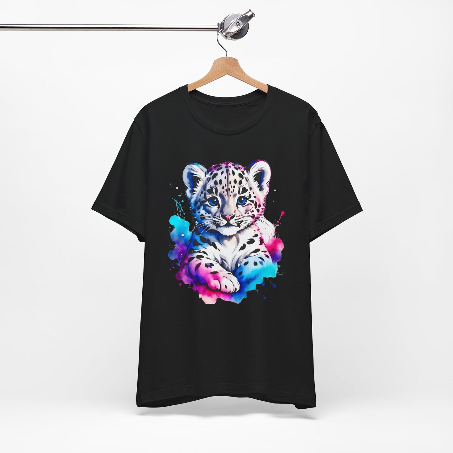 Baby Leopard Shirt, Cute Leopard Tee Shirt, Animal T-Shirt, Gepard Top, Animal Tees, Art Design T-Shirt, Graphic Tee