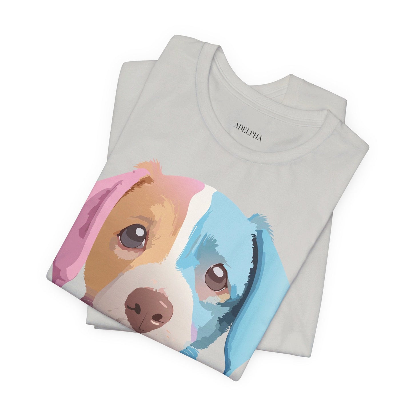 Unisex Dog Graphic Tee With Vintage Inspired Artwork By Adelpha Short Sleeve Casual Shirt