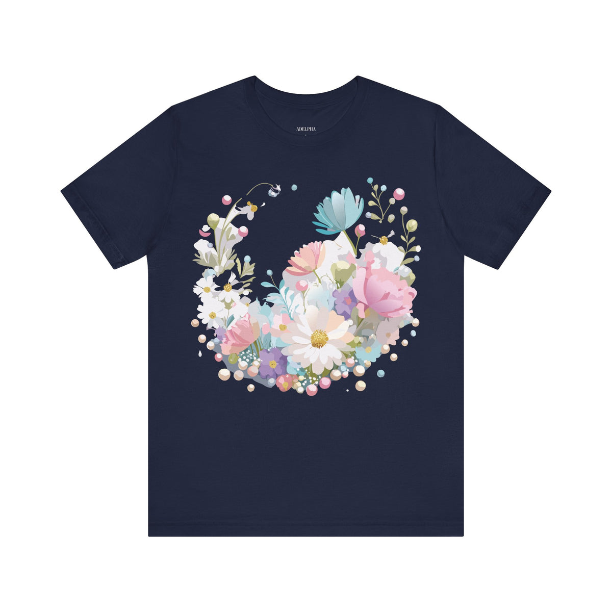Floral Graphic Tee Shirt - Bella+Canvas Unisex 100 Cotton 22