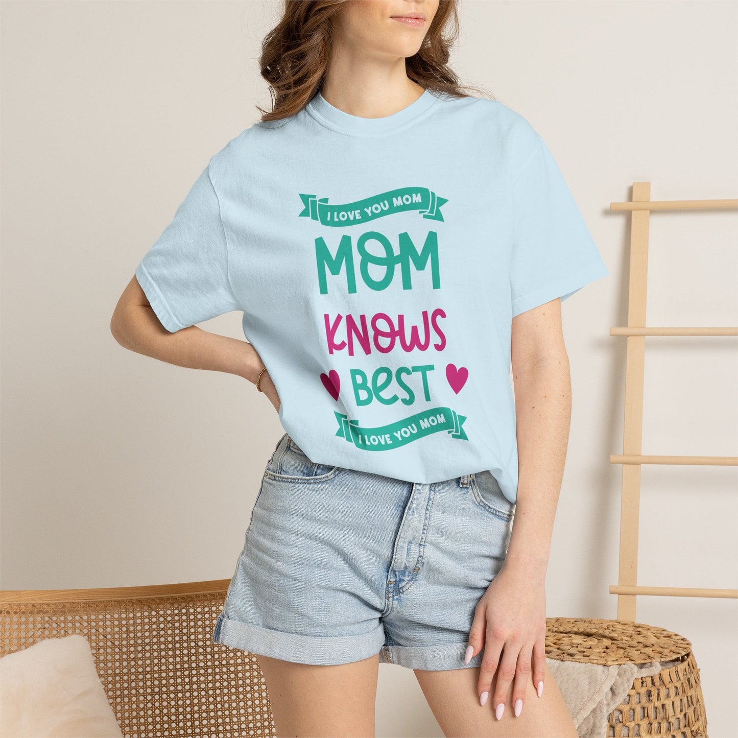 Mom T-shirt Mother's Day Mama Tee Unisex Comfort Colors Garment-Dyed Cotton h16