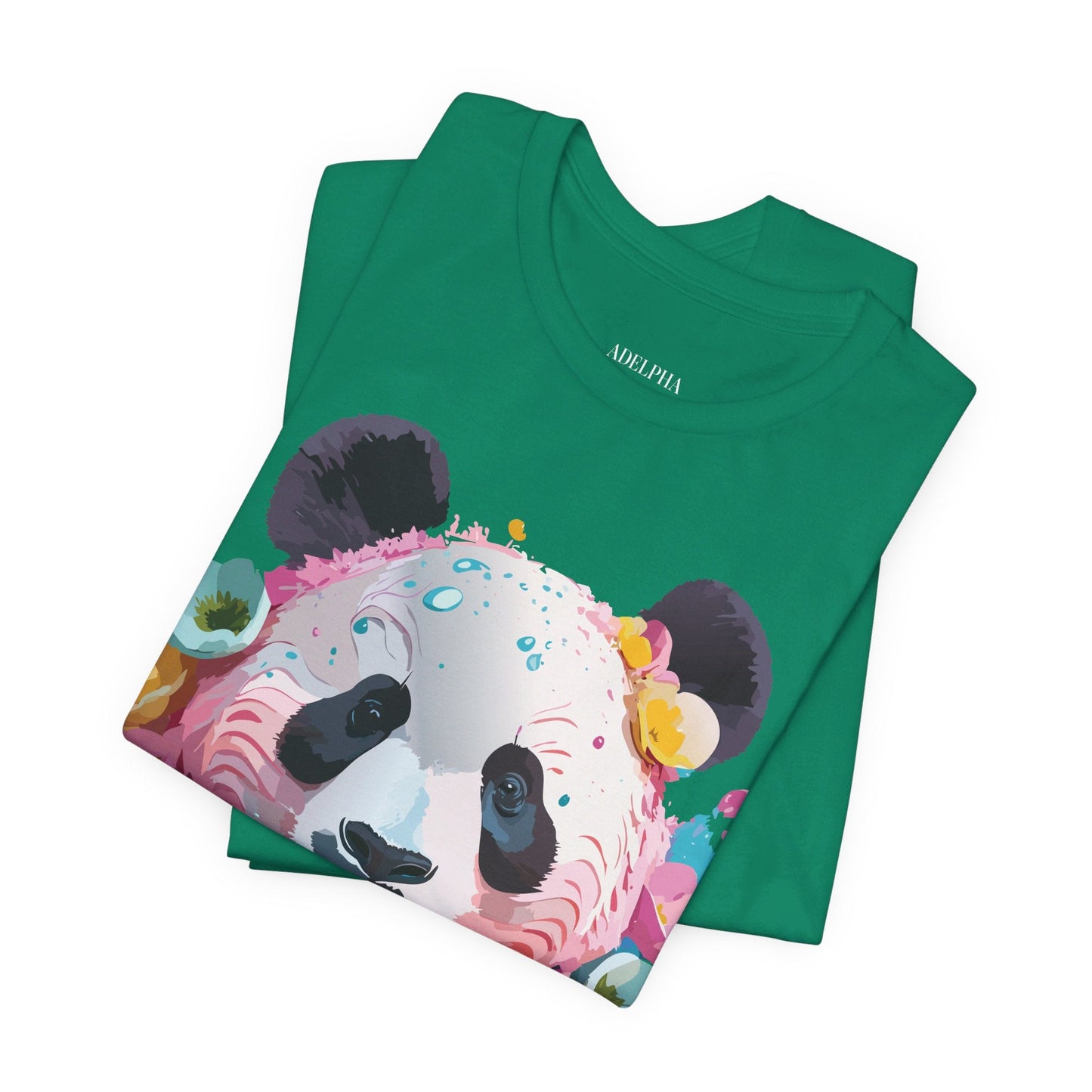 Panda Graphic Unisex 100 Cotton Vintage Art with Animal T-Shirt 5