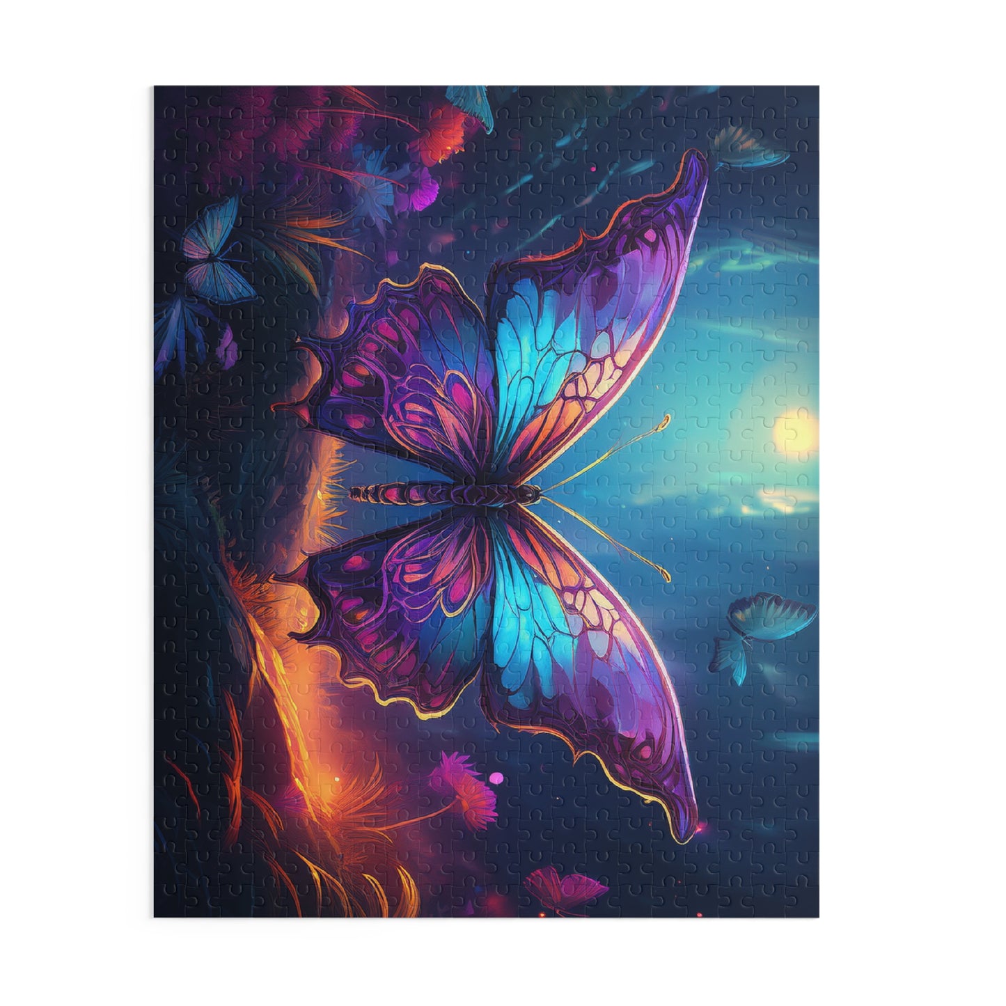 Butterfly Puzzle 500-Chipboard Pieces in Box | Kids Puzzles Size: 16" x 20",  Ages 9+ and Family pn1