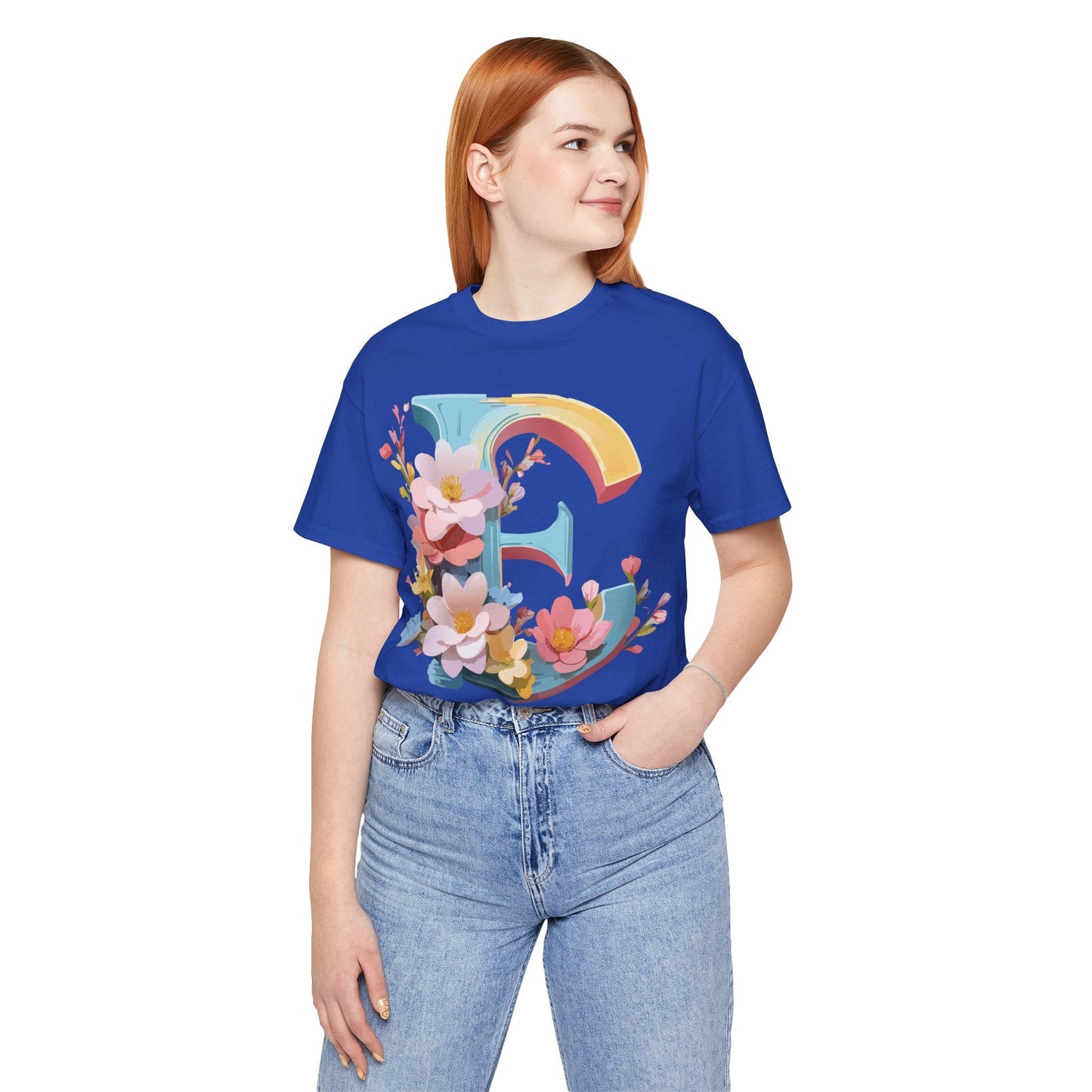 Letter E Shirt Unisex Graphic Tee By Adelpha Vintage Inspired Short Sleeve Casual