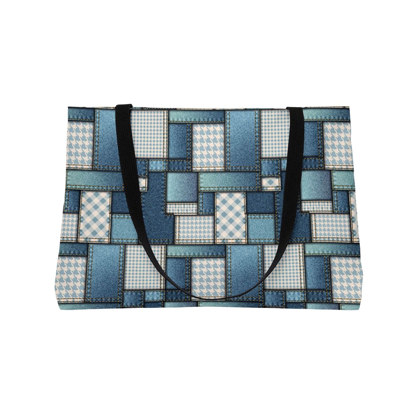 Denim Color Imitation Print Unisex  Yoga Bag  Spun Polyester 24x13 Canvas Gym Bag 14