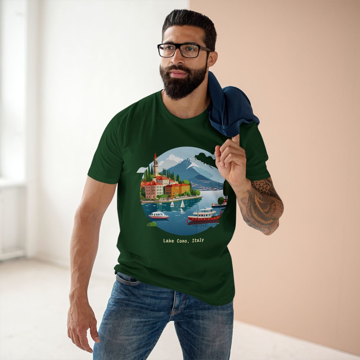Italy Travel Shirt Unisex Premium Cotton Tee With Original Art Design From Retro2Nova TT73
