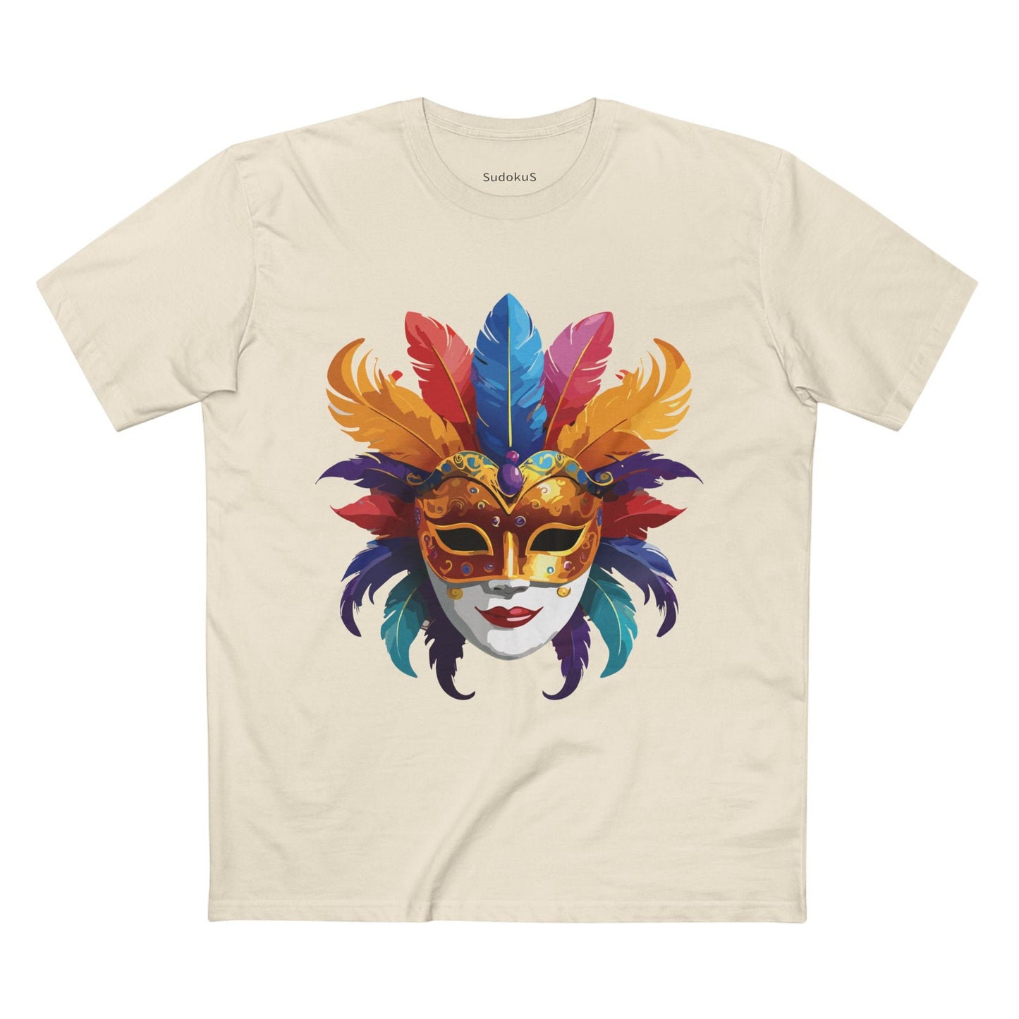 Mask Graphic Unisex 100 Cotton Staple Tee 12