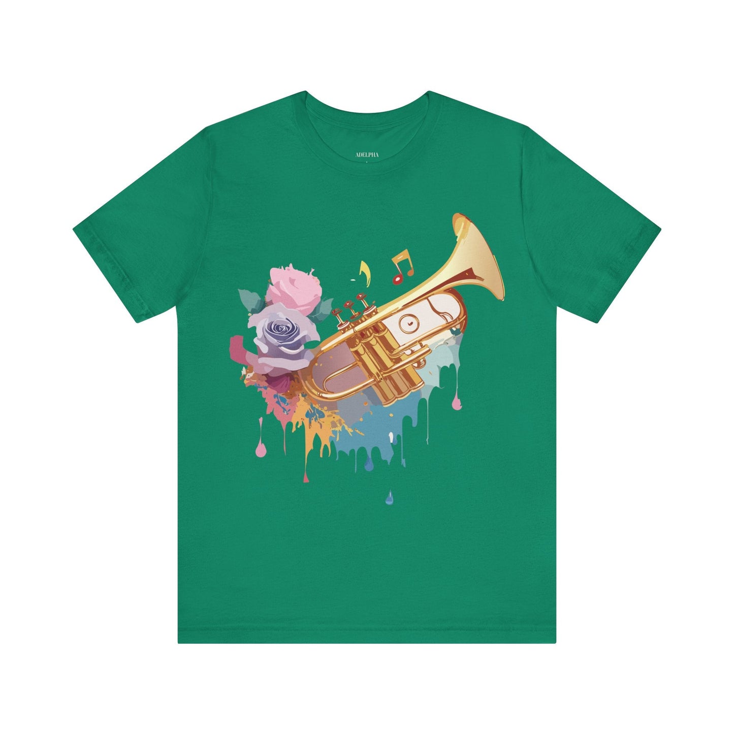 Music Graphic Unisex 100 Cotton Vintage Art with Musical Elements Tee 130