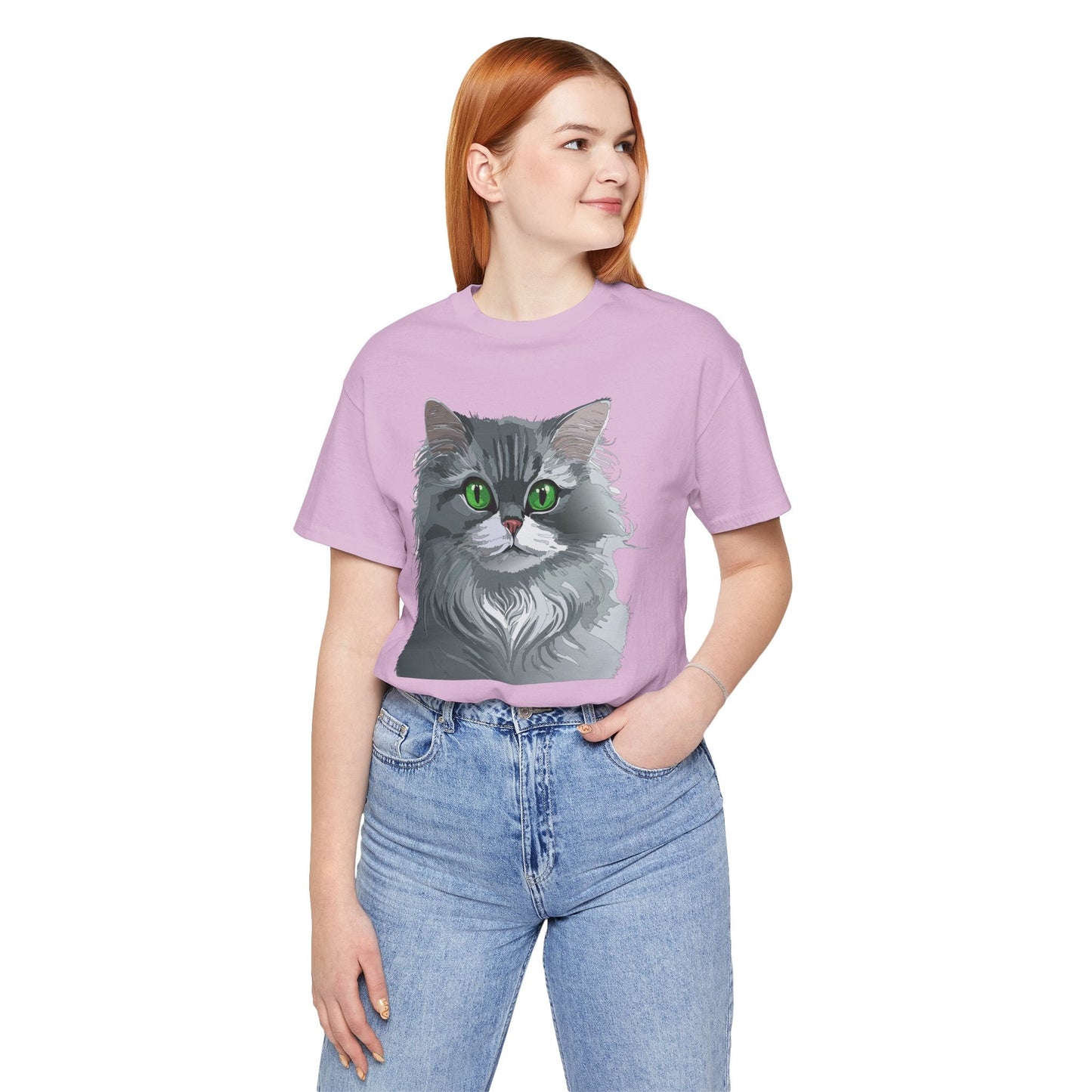 Unisex Animal Shirt With Art Design Animals Tee Short Sleeve Jersey Style Wild Animals Shirt