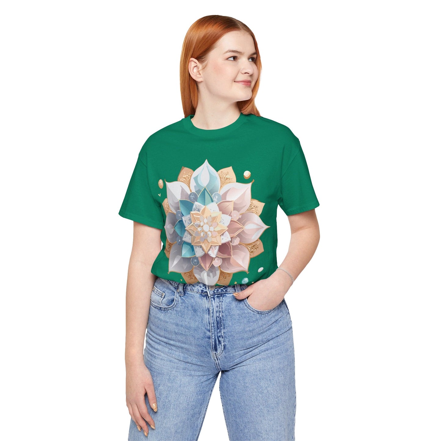 Mandala Graphic Tee Unisex Vintage Inspired Art Design Shirt By Adelpha Premium Artwear
