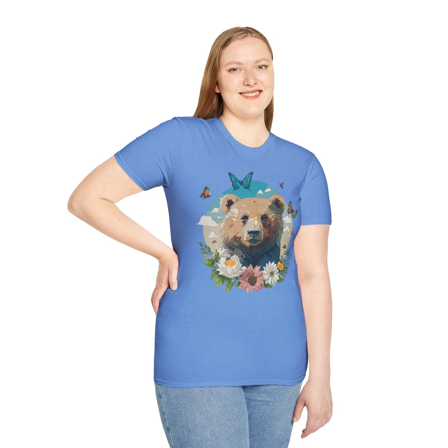 Bear Shirt Teddy Bear Tee Unisex Gildan Softstyle 100 Percent Ring Spun Cotton Tee
