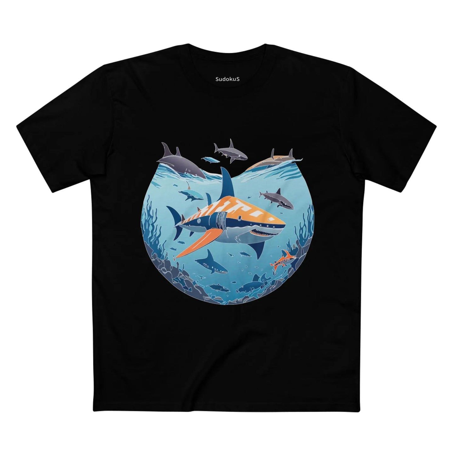 Ocean Coast Graphic Unisex 100 Cotton Staple Tee 11