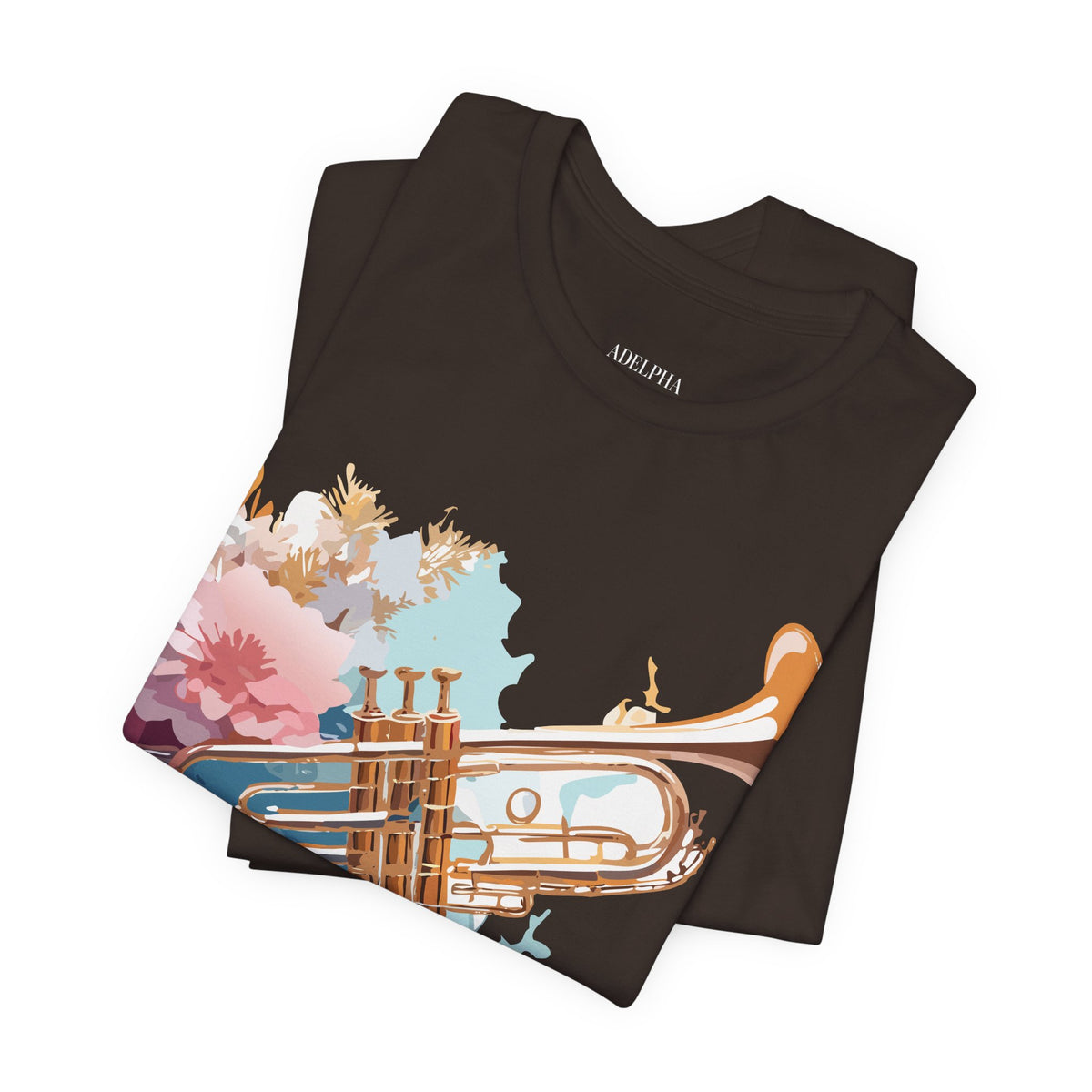 Music Graphic Unisex Cotton Bella+Canvas Tee with Art Design m121