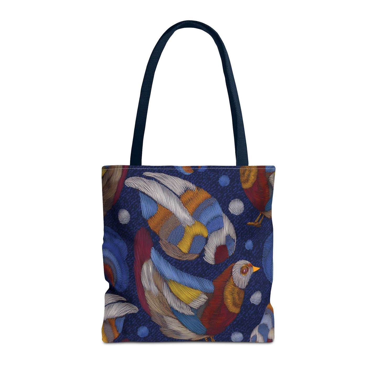 Denim Fabric Imitation Print Unisex Canvas Bag Poly Spun 3 Sizes Tote Bag 194-9