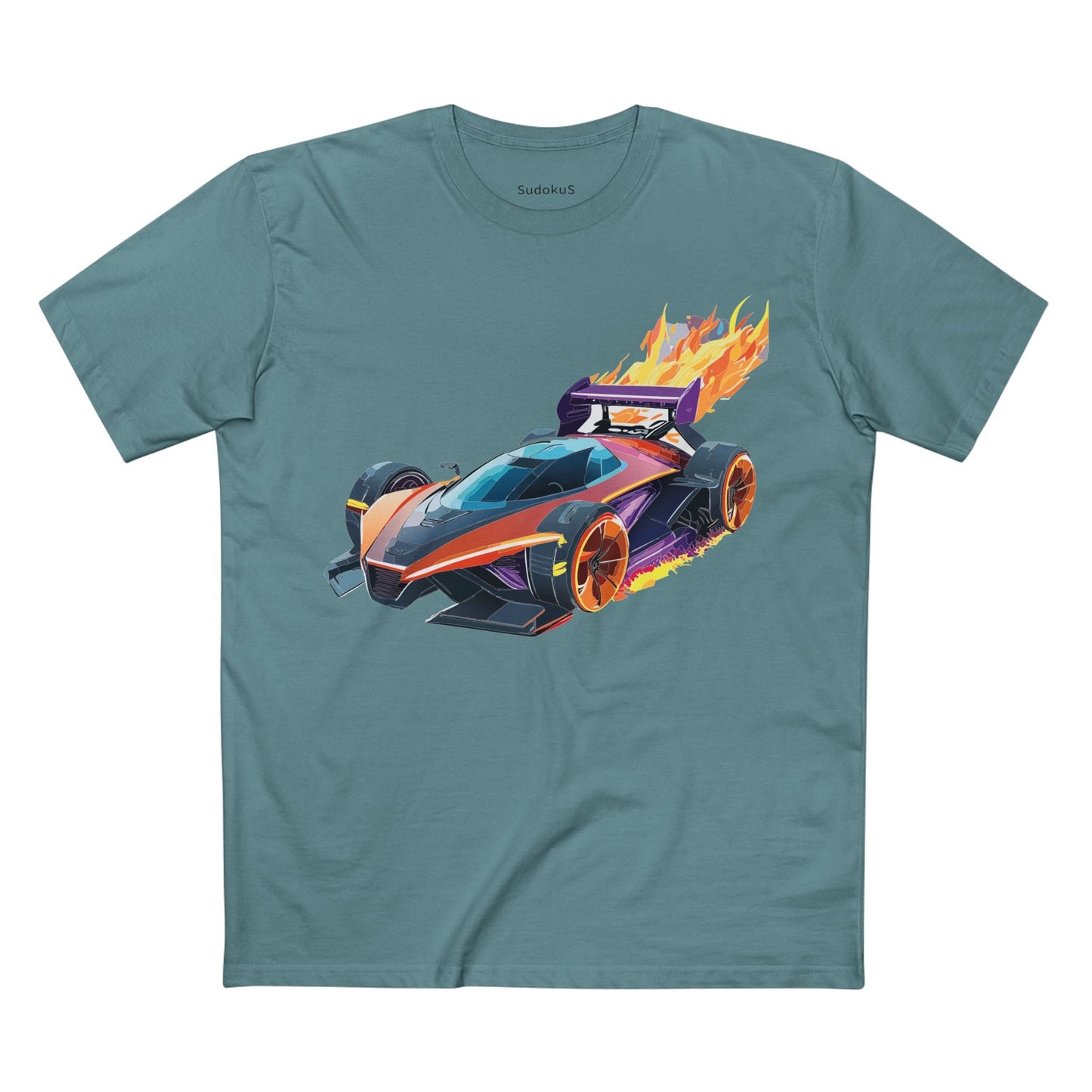 Car Graphic Unisex 100 Cotton Staple Tee 16