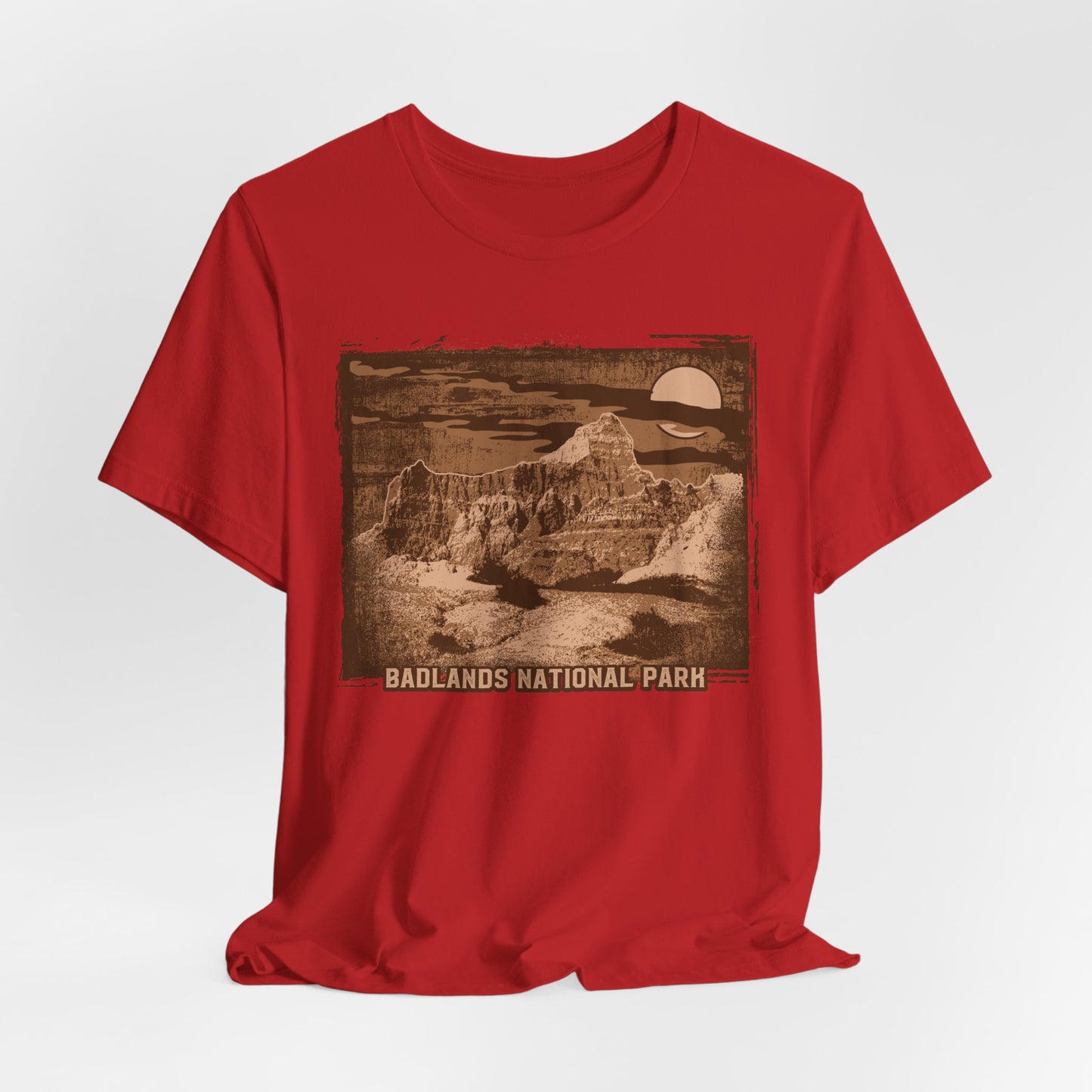 Badlands Retro Poster Graphic Design Tee, Badlands Shirt, Vintage Tees, Art Design T-Shirt, Graphic Tee, Retro Art Shirts