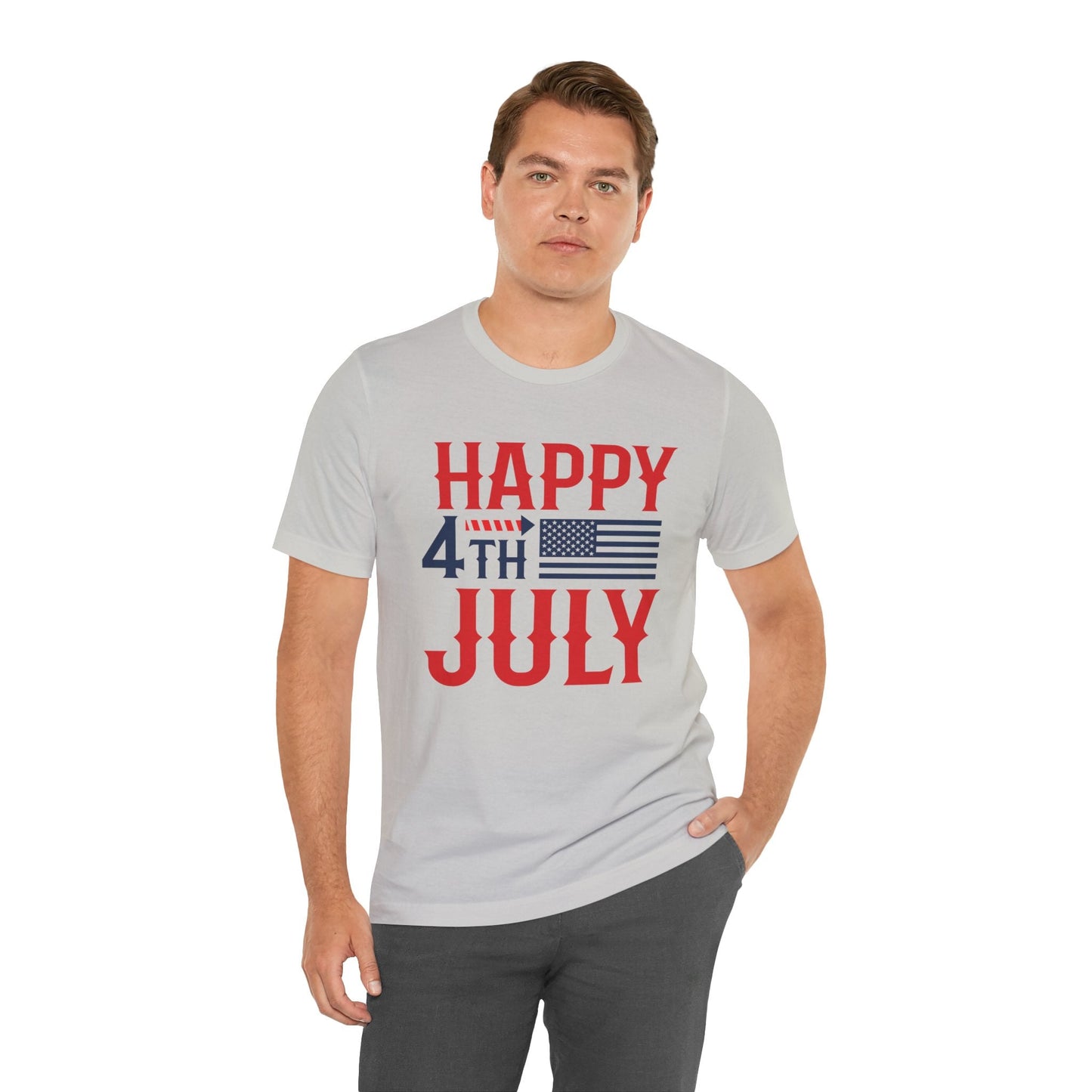American Flag Graphic Unisex Cotton T-Shirt 011
