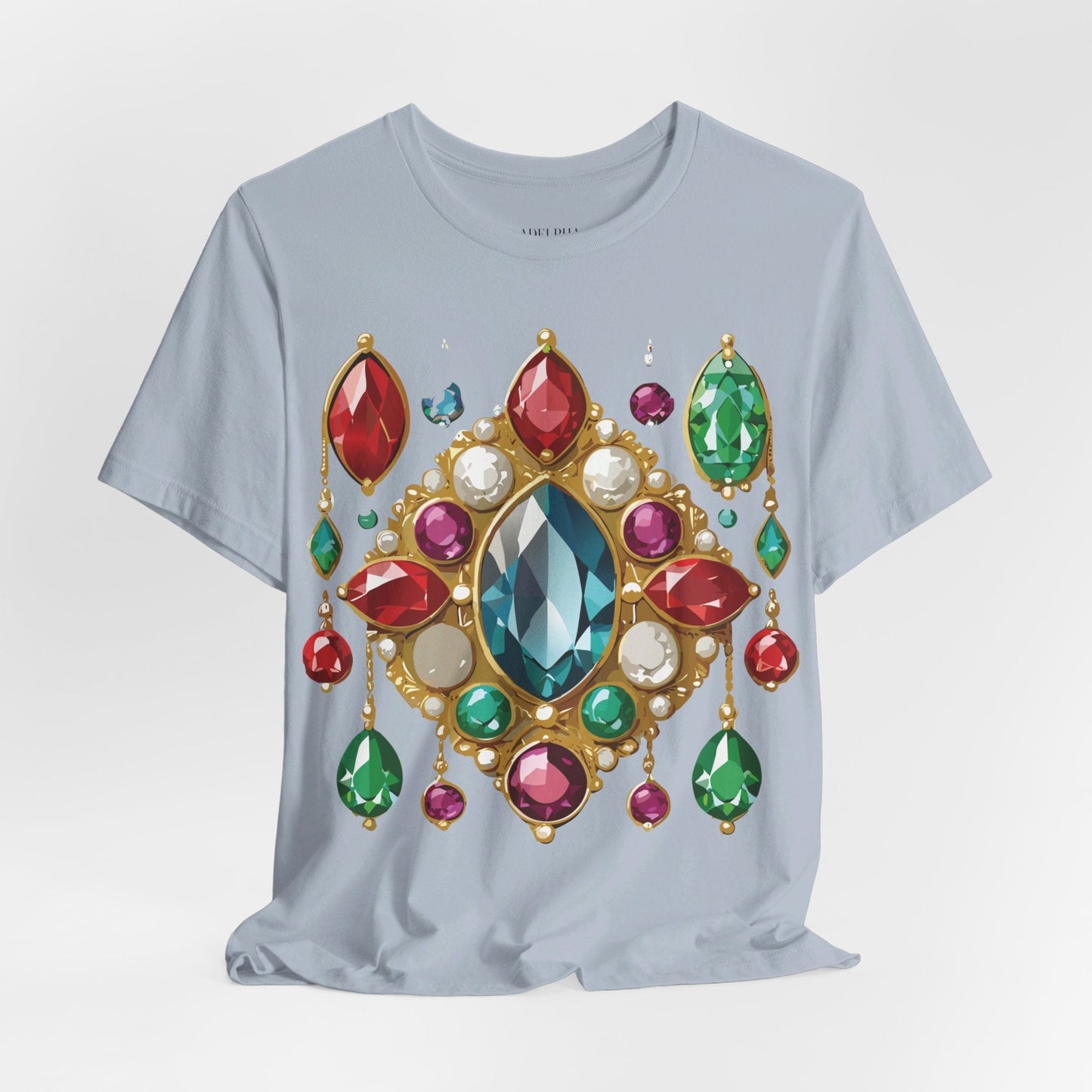 Jewelry Graphic Unisex 100 Cotton Vintage Treasure Art T-Shirt 44