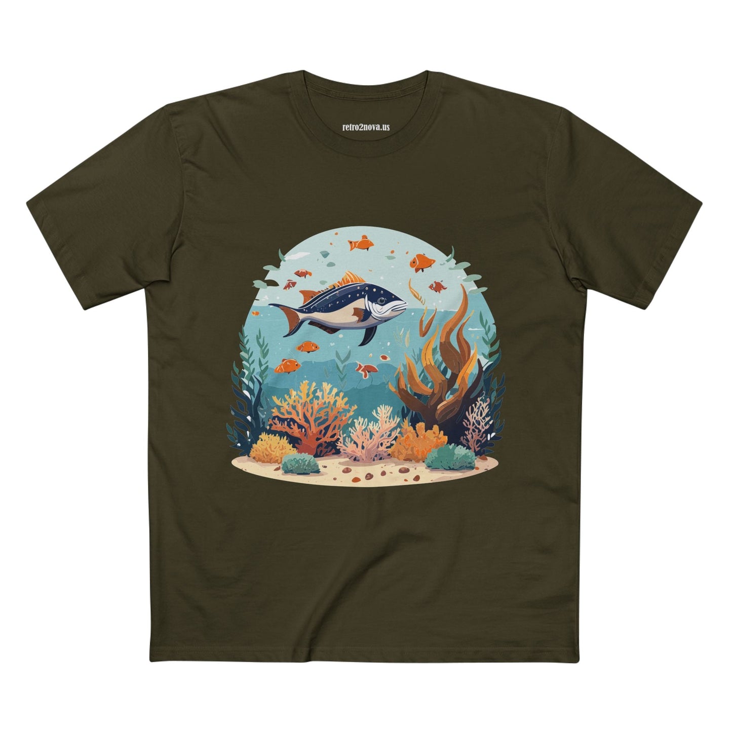 Ocean Pacific Ocean Shirt Unisex Premium Cotton Tee With Original Art Design Retro2Nova