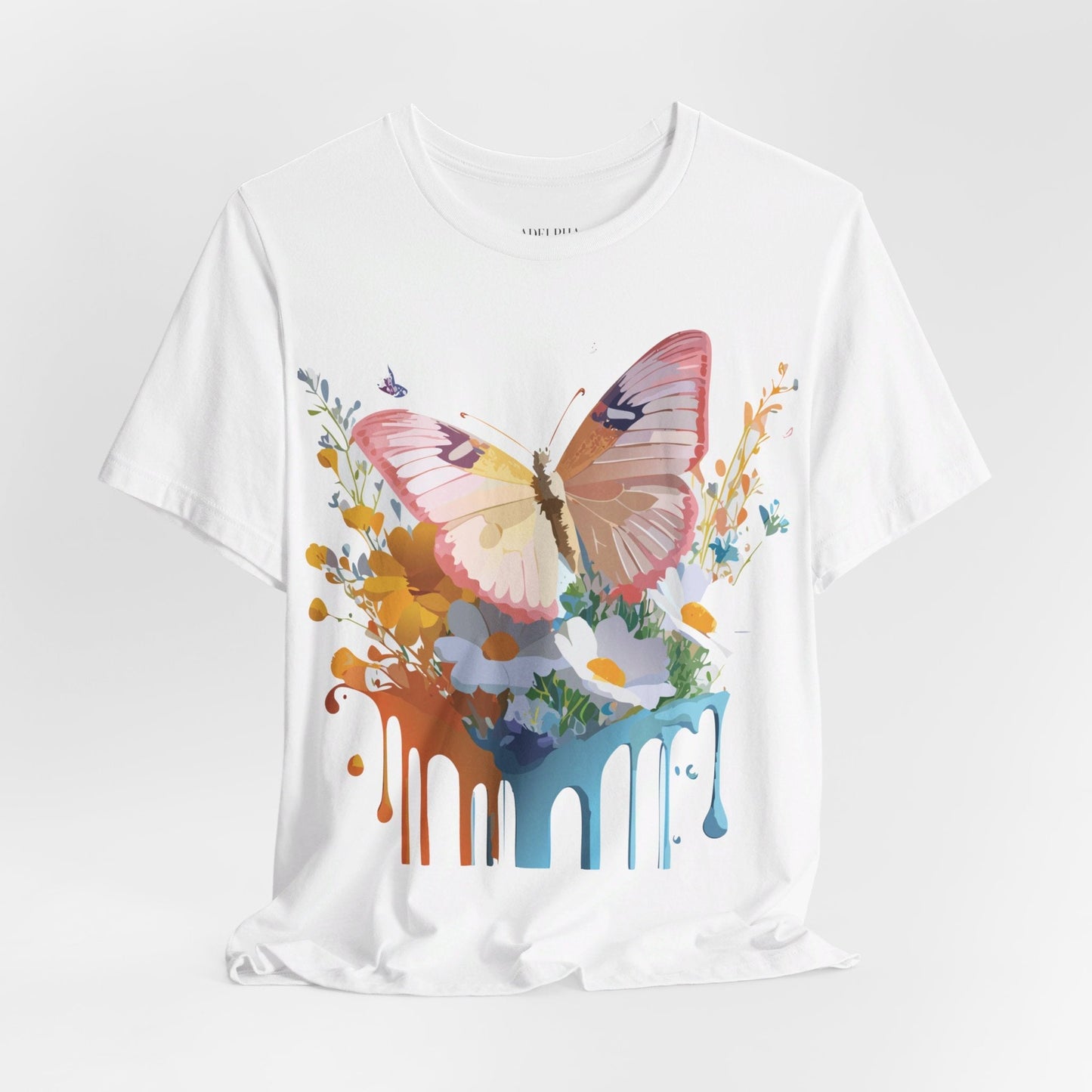 Butterfly Graphic Tee Unisex Short Sleeve Art Design By Adelpha