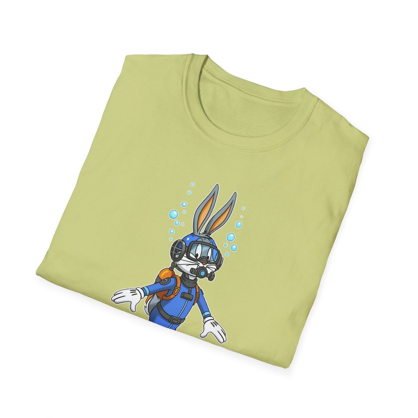 Bugs Bunny T Shirt Unisex Short Sleeve Cartoon Tee Gildan Softstyle 64000 Cotton